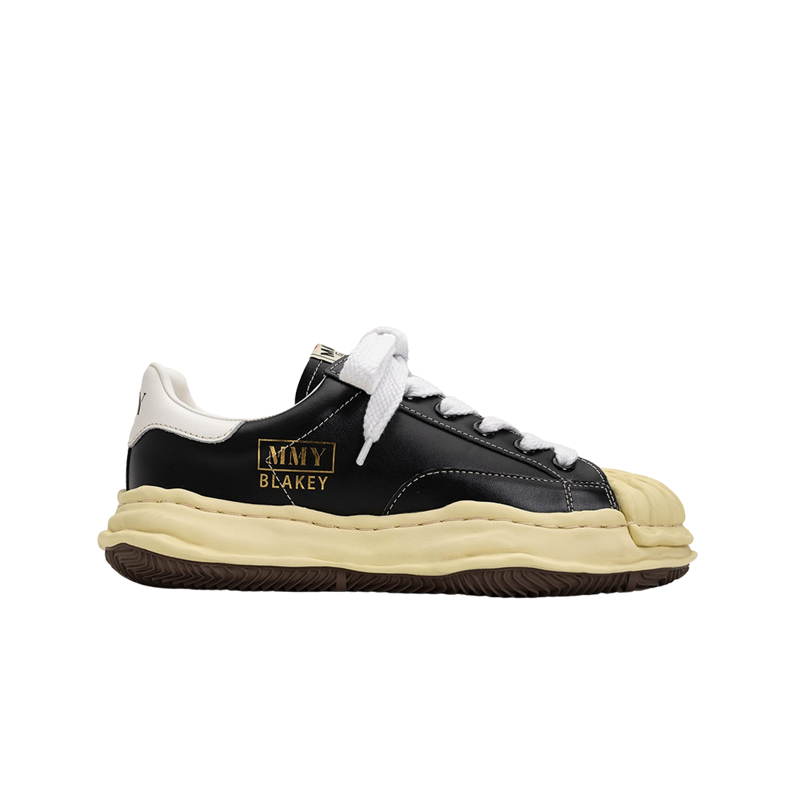 메종 미하라 야스히로 블레이키 VL OG 솔 레더 로우탑 스니커즈 블랙(Maison Mihara Yasuhiro Blakey VL OG Sole Leather Low-top Sneakers Black)