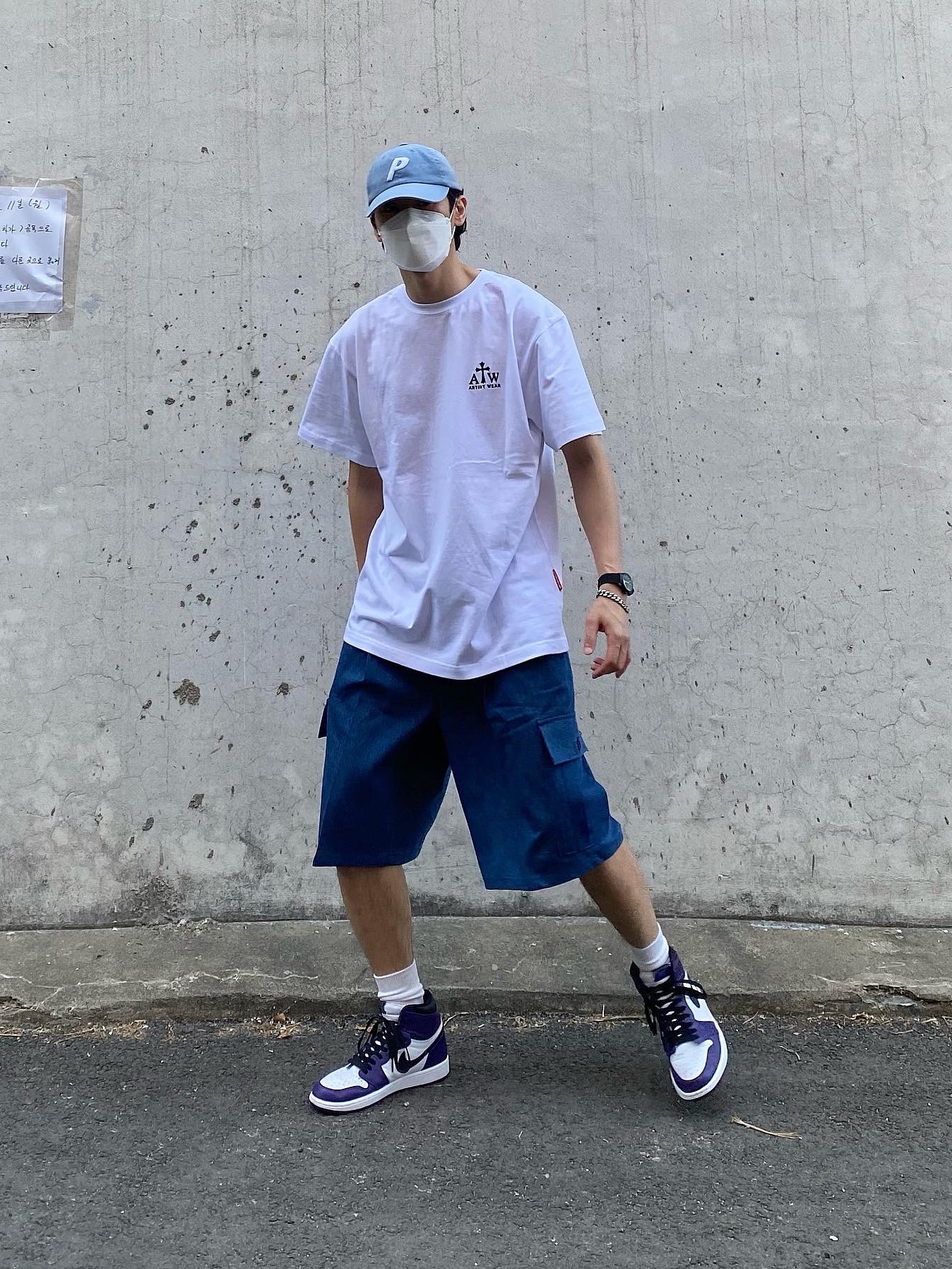 Jordan 1 Retro High OG Court Purple 2020 착용 스타일 - 2