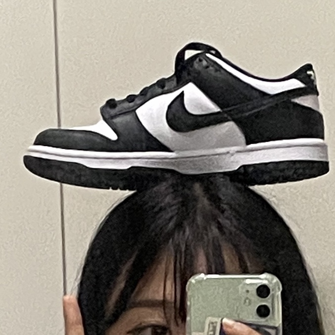 (W) Nike Dunk Low Black 착용 스타일 - 3