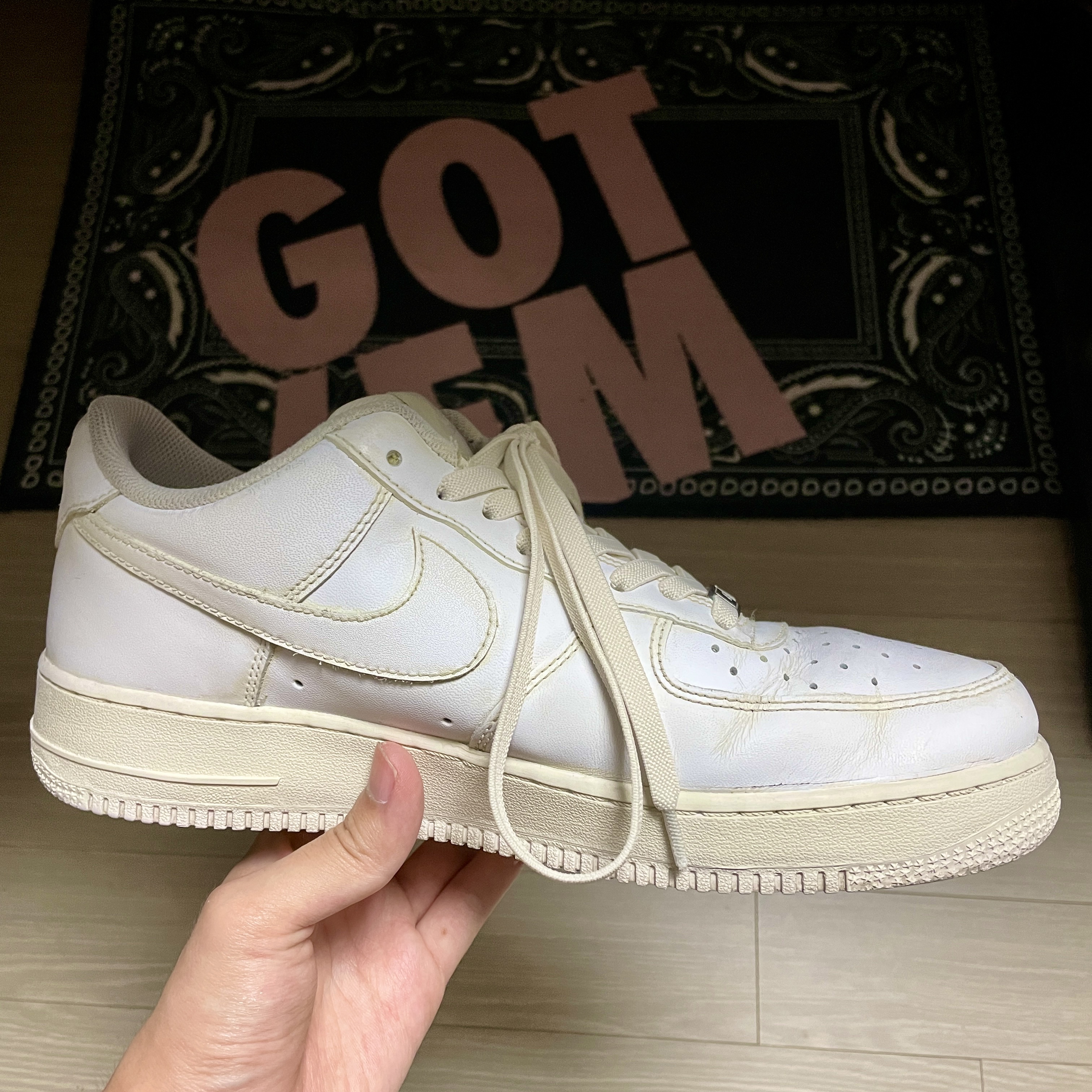 Nike Air Force 1 '07 Low White, (W) Nike Air Force 1 '07 Low White 착용 스타일 - 2