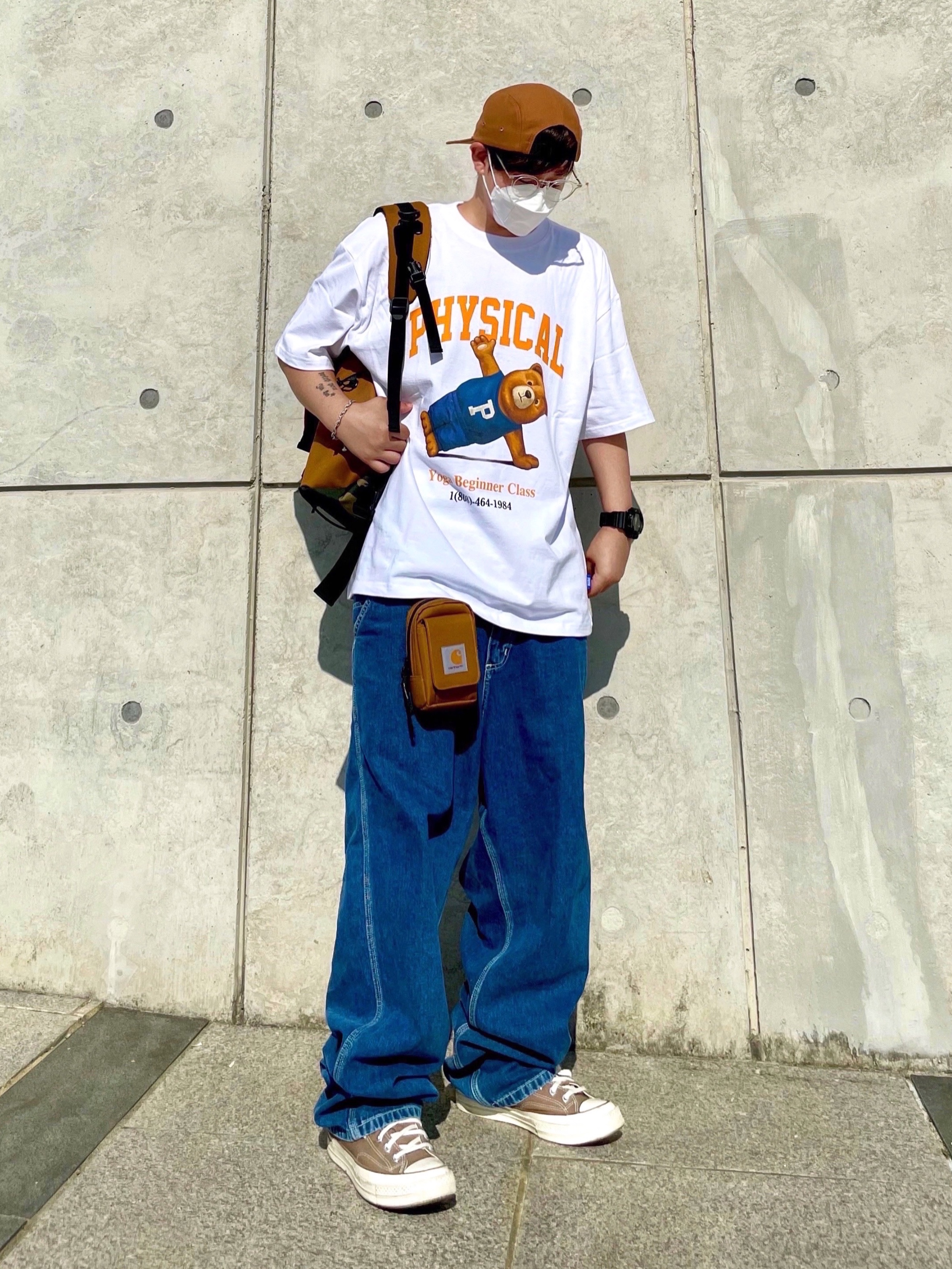 Converse x Carhartt WIP Chuck 70 High Hamilton Brown 착용 스타일 - 1