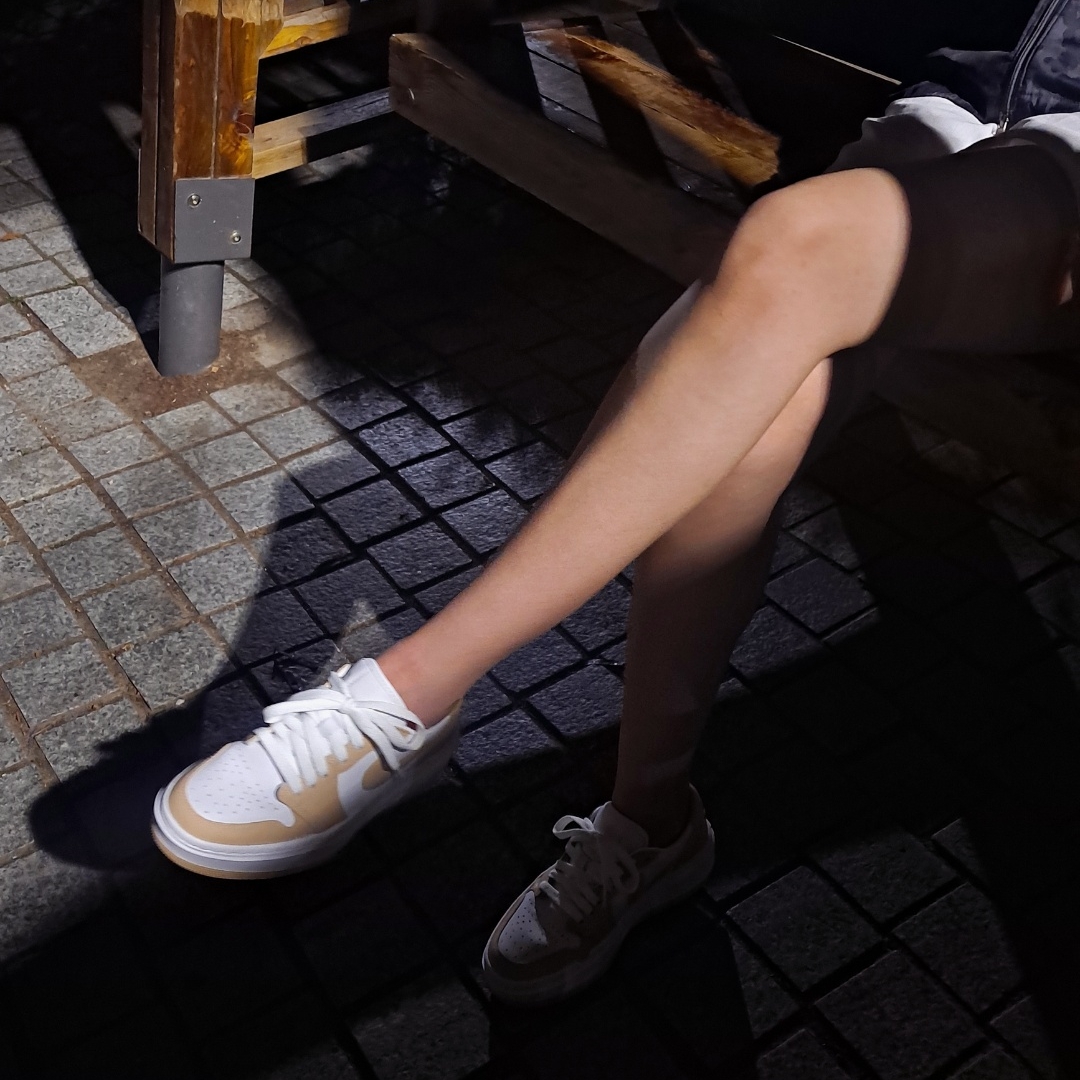 (W) Jordan 1 Elevate Low White Onyx 착용 스타일
