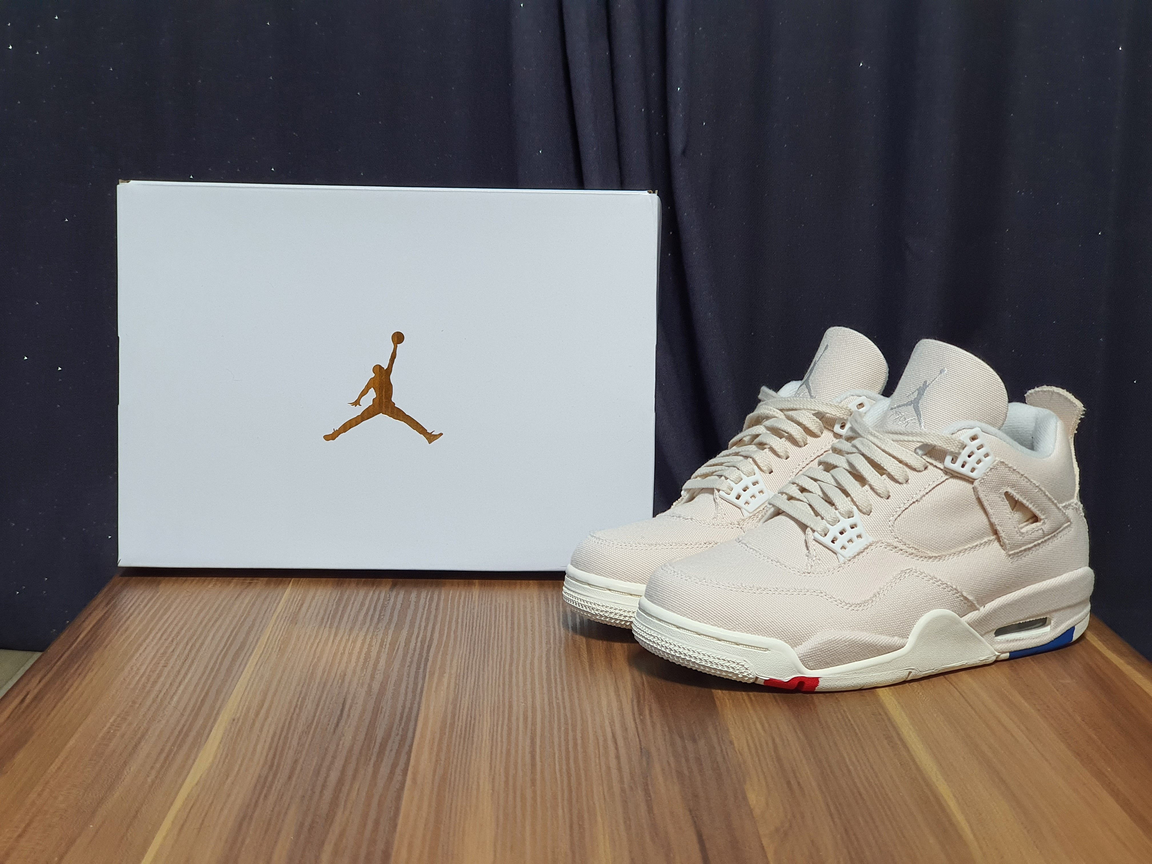 (W) Jordan 4 Retro Sail 착용 스타일 - 1