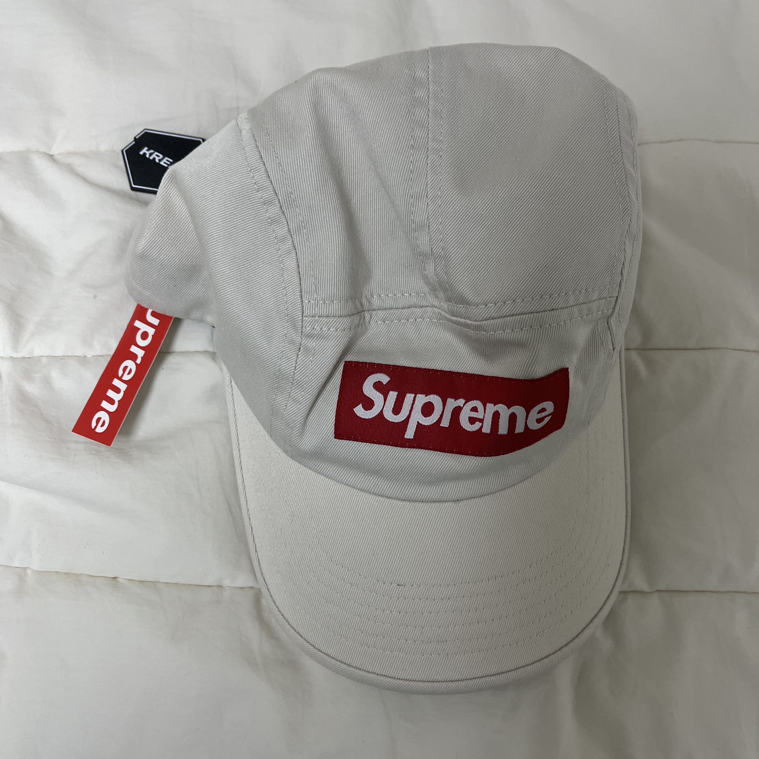 Supreme Washed Chino Twill Camp Cap Stone - 22SS 착용 스타일