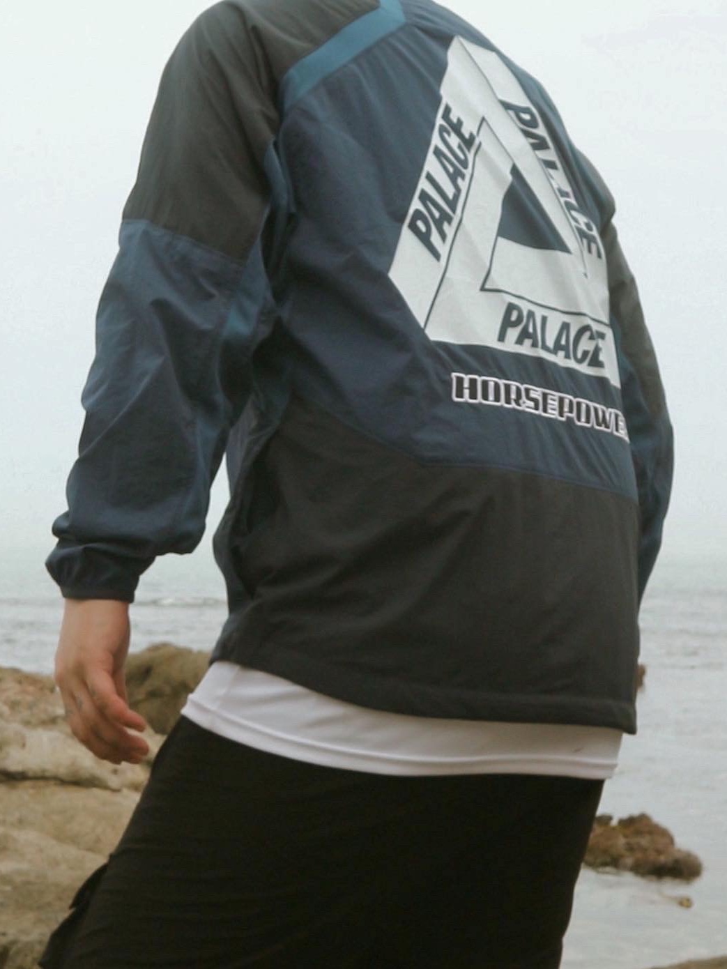 Palace Horsepower Crew Navy - 20SS, Nike x Matthew M Williams Zoom 004 Rust Factor 착용 스타일 - 2