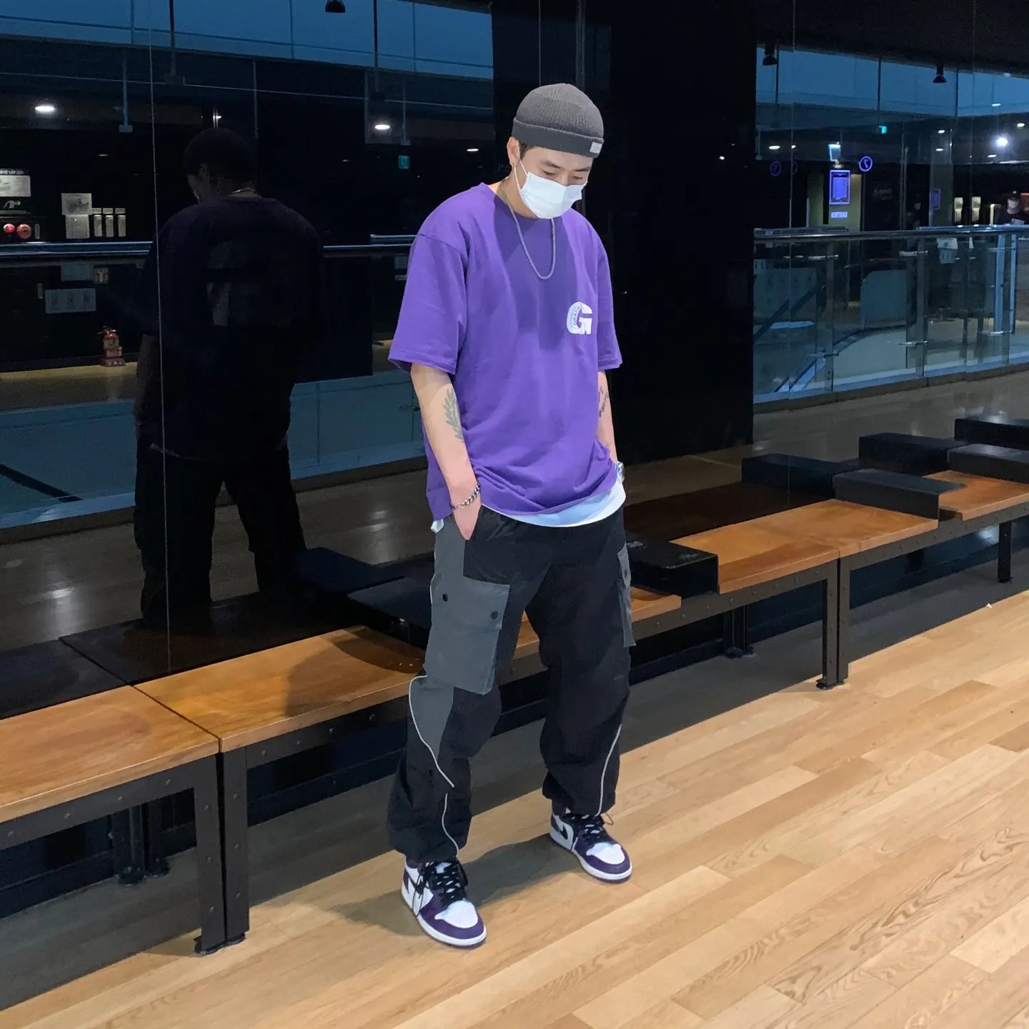 Jordan 1 Retro High OG Court Purple 2020 착용 스타일 - 2
