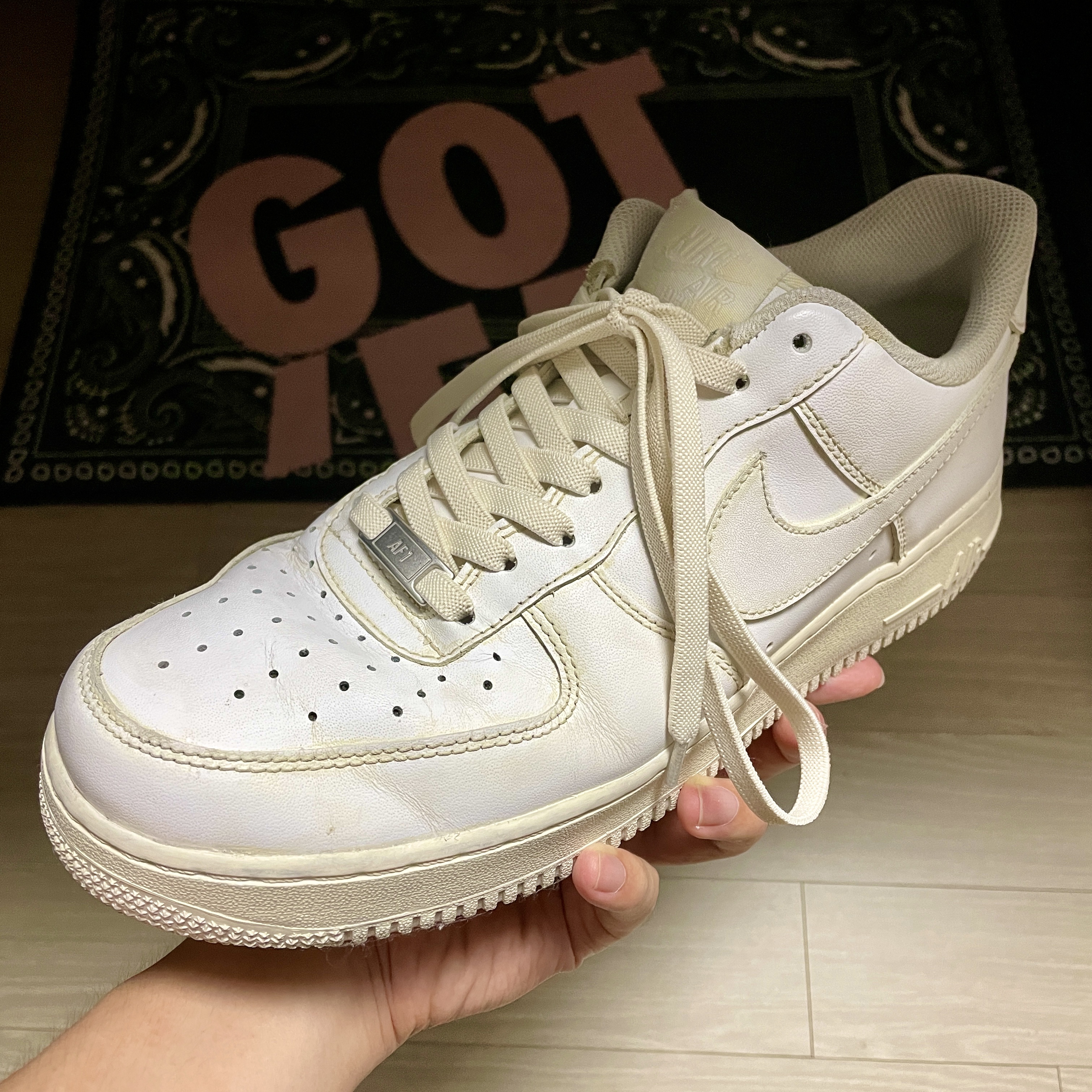 Nike Air Force 1 '07 Low White, (W) Nike Air Force 1 '07 Low White 착용 스타일 - 1