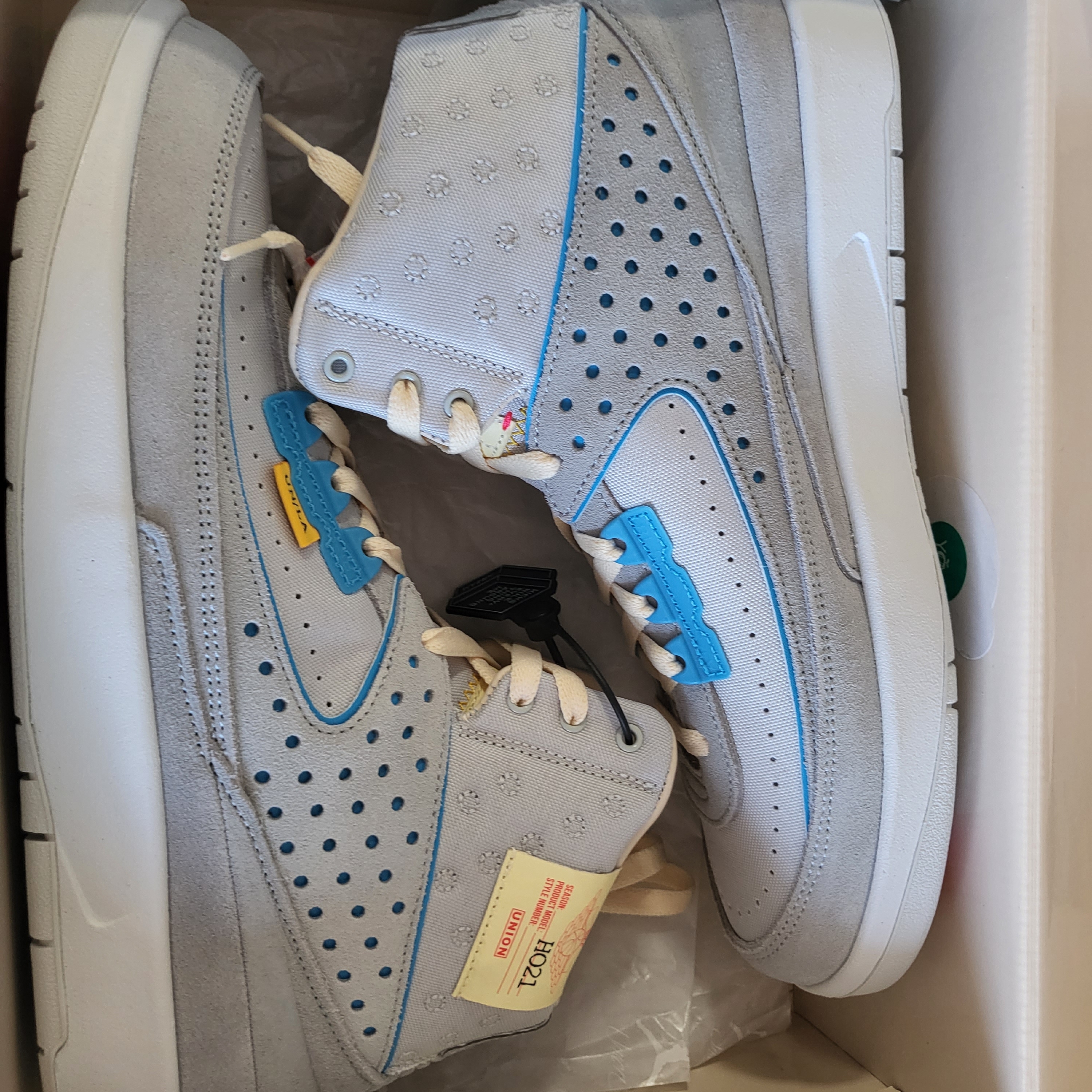 Jordan 2 x Union Retro SP Grey Fog 착용 스타일
