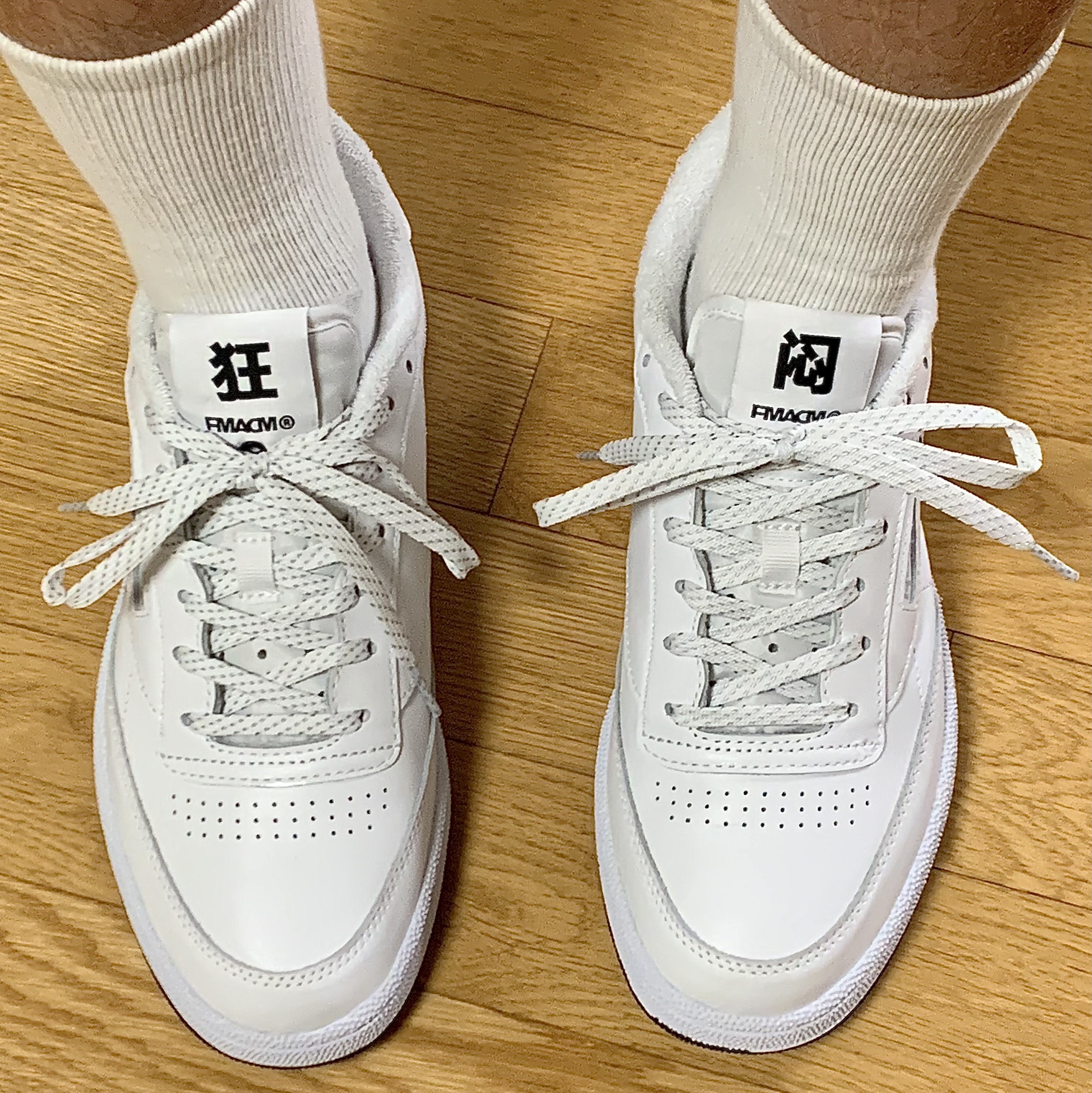 Reebok x FMACM Club C 85 White 착용 스타일