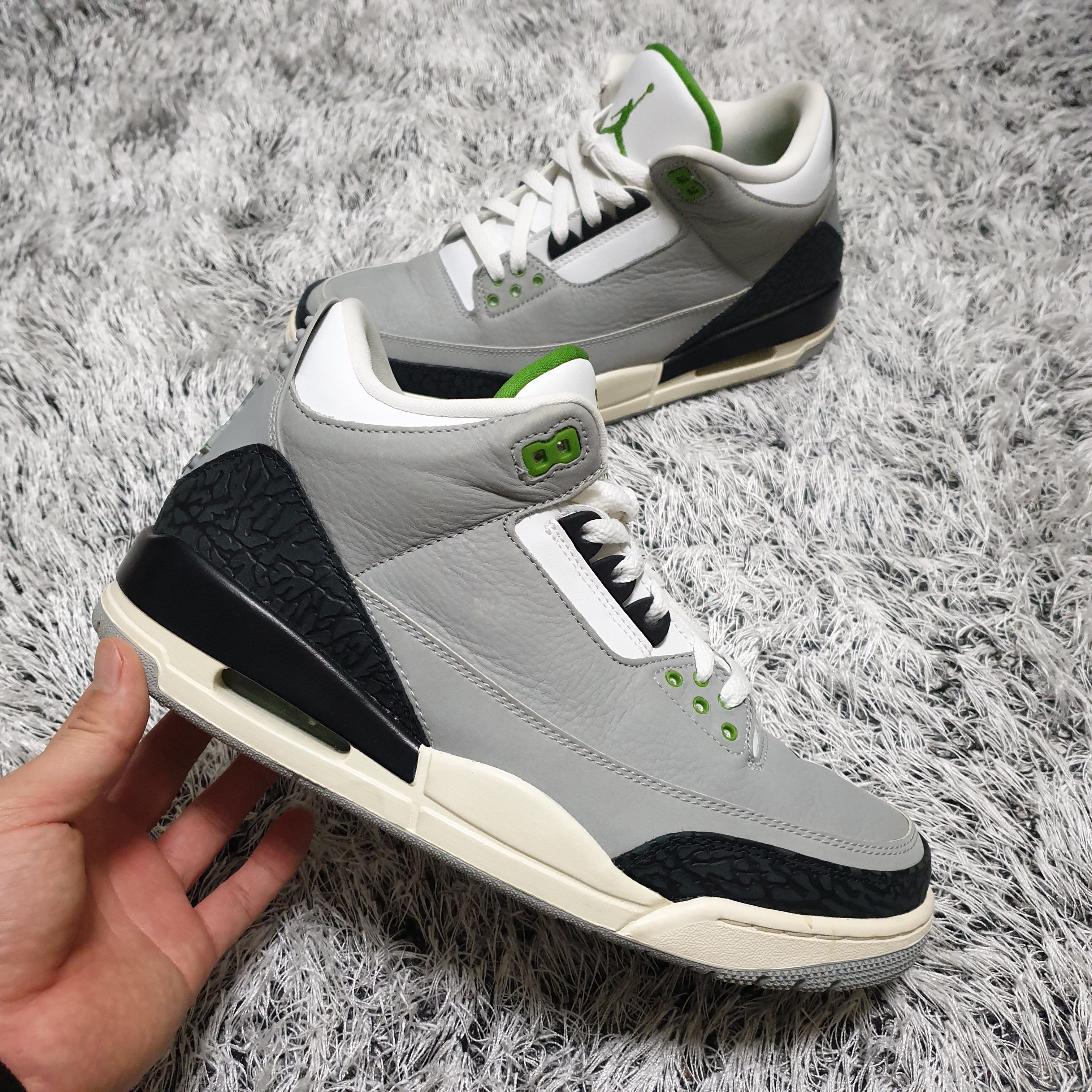 Jordan 3 Retro Chlorophyll 착용 스타일
