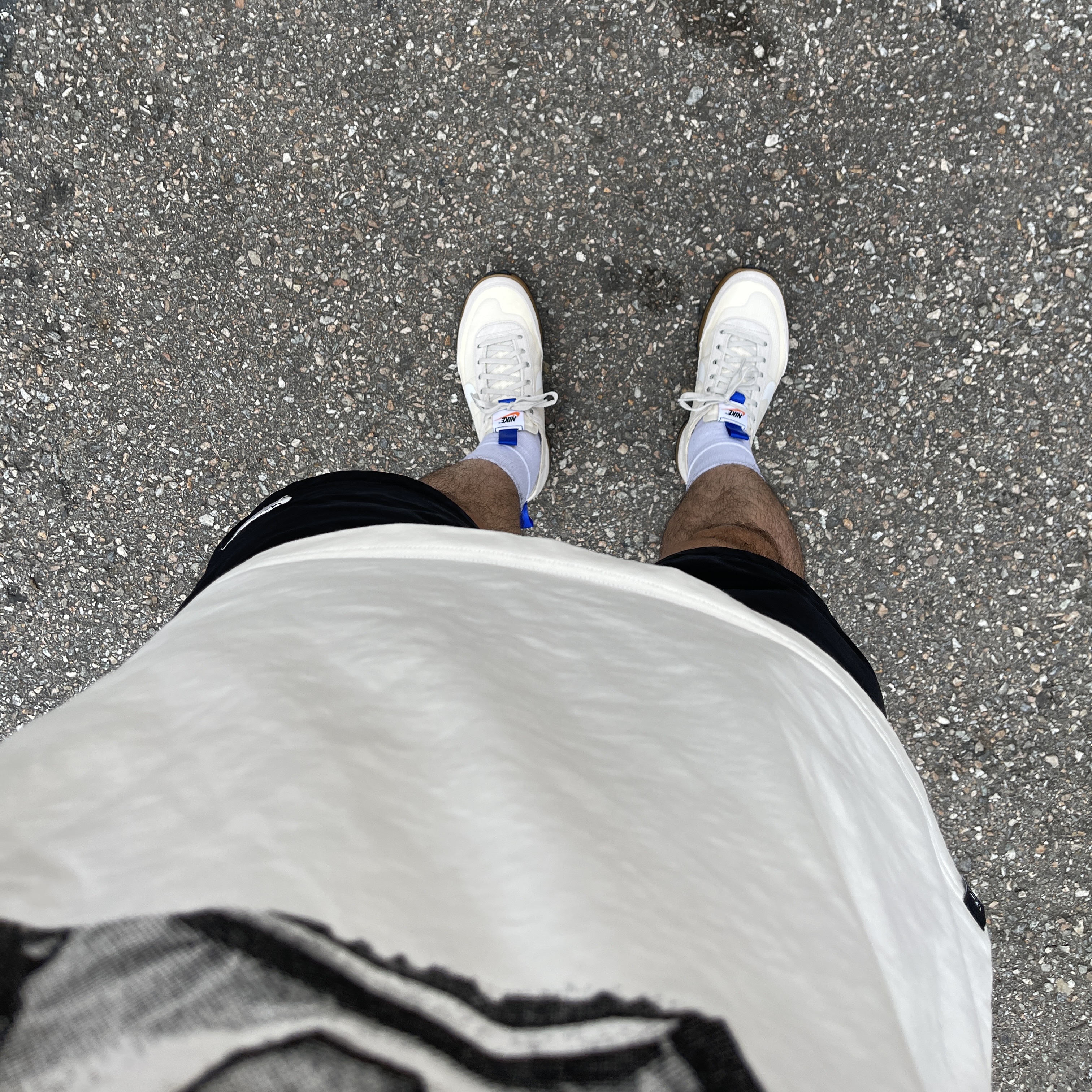 Nike x Tom Sachs General Purpose Shoe Light Cream, Jordan x Travis Scott x Fragment T-Shirt Sail (DJ0619-133) 착용 스타일