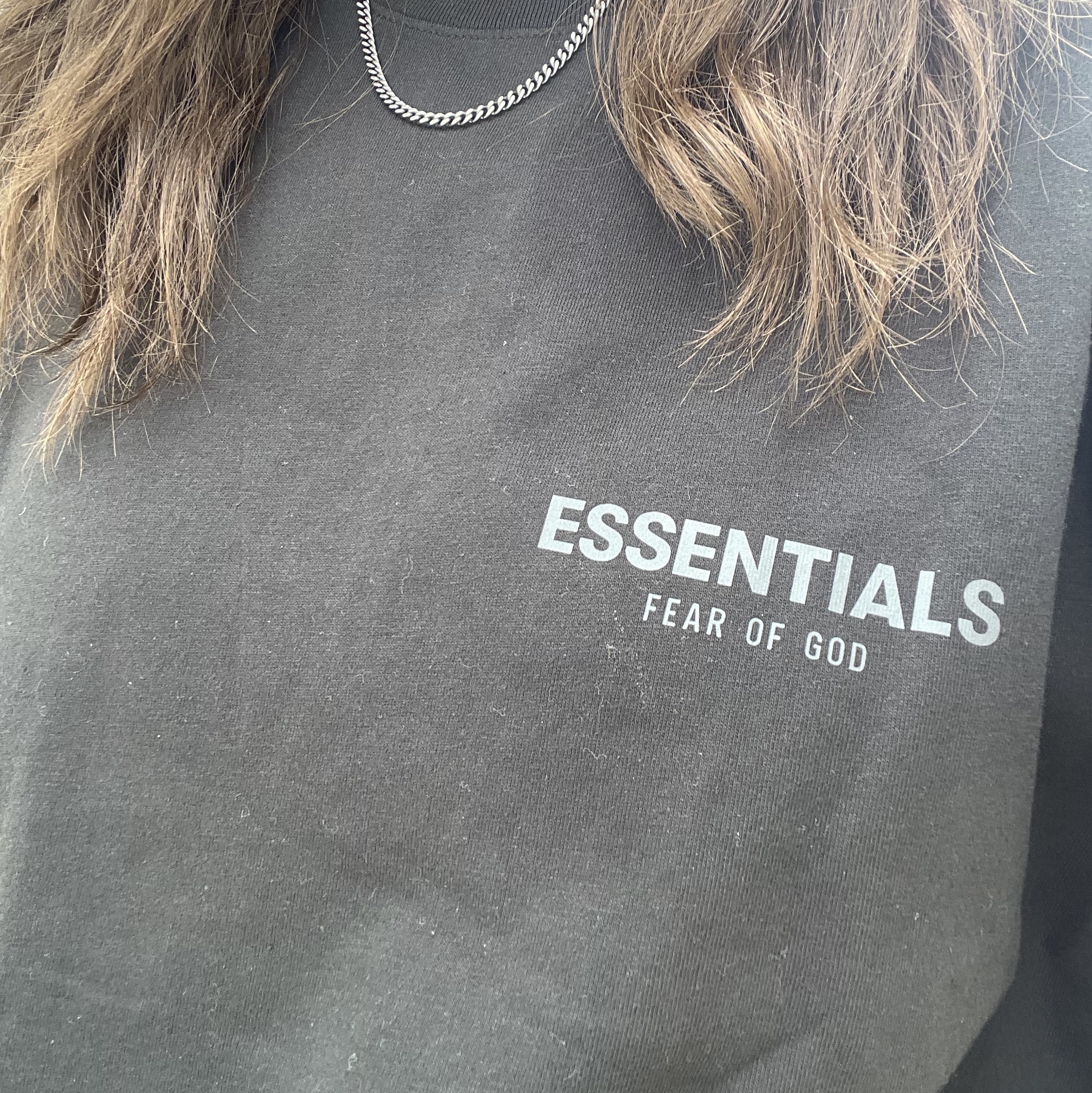 Essentials The Core Collection T-Shirt Black 착용 스타일