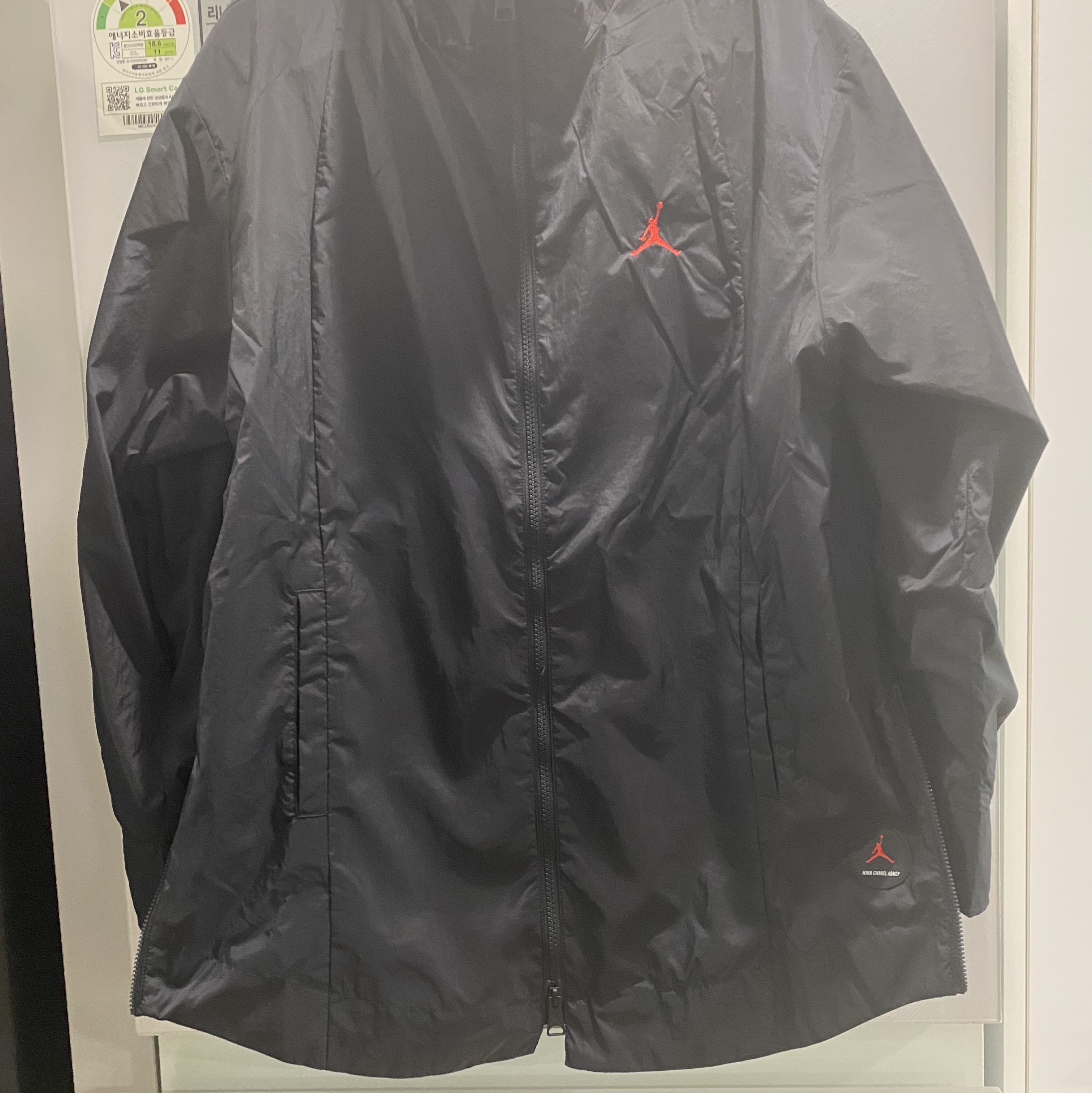 (W) Jordan x Nina Chanel Abney SRT Jacket Black - Asia 착용 스타일 - 1