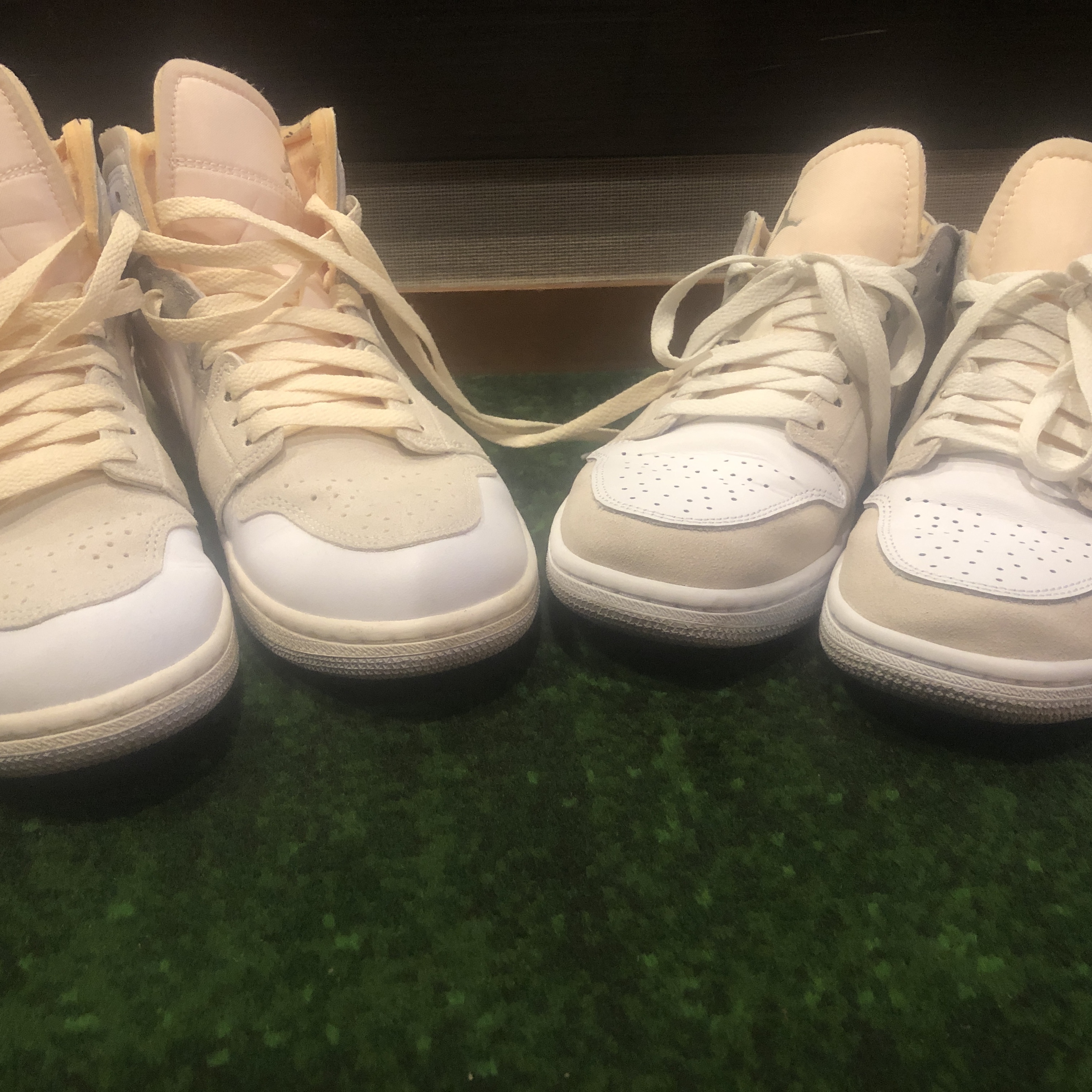 Jordan 1 Mid SE Craft White and Phantom, Jordan 1 Low SE Craft White and Phantom 착용 스타일 - 2