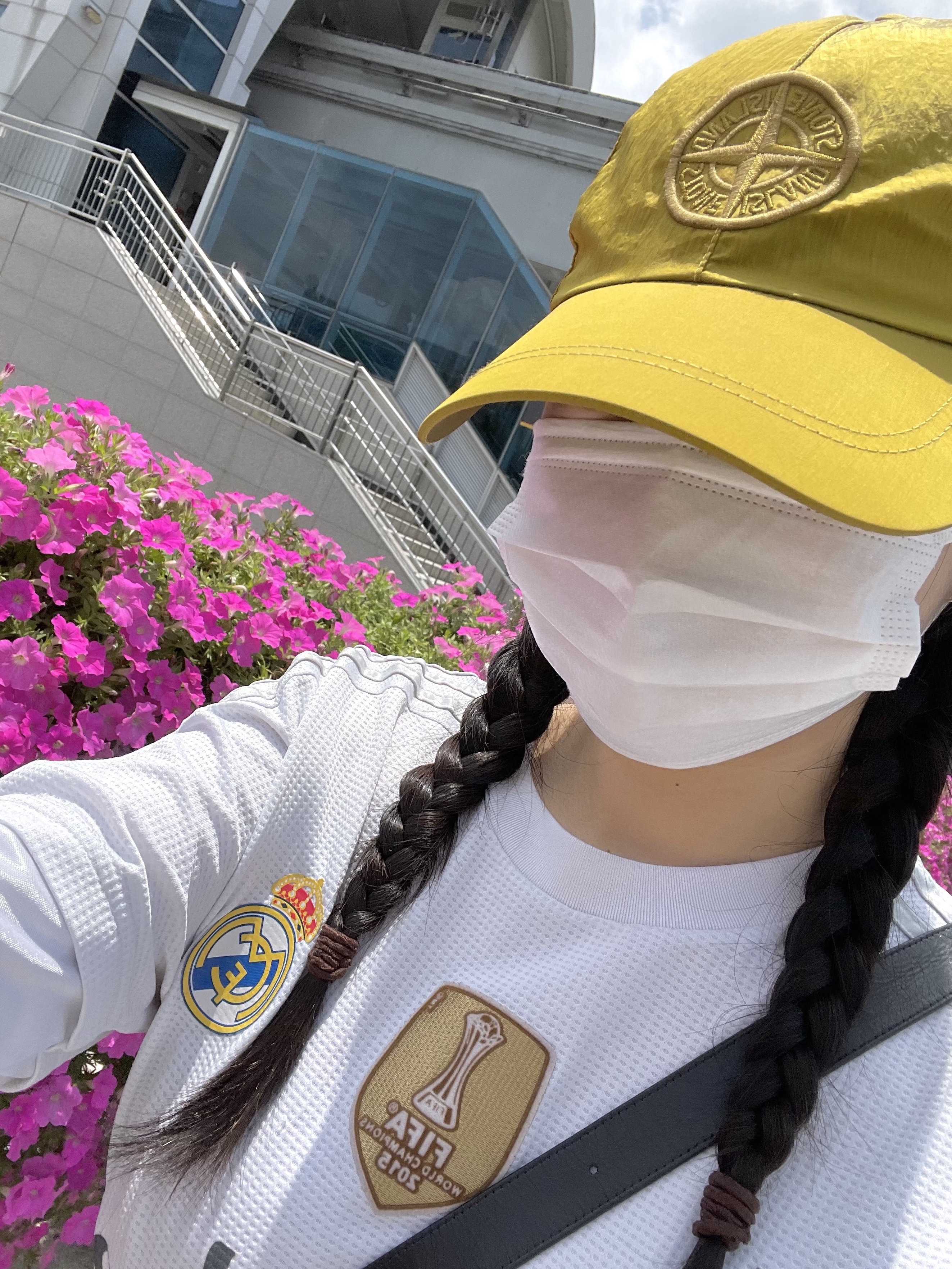 Stone Island 99576 Nylon Metal 6-Panel Cap Yellow - 22SS 착용 스타일