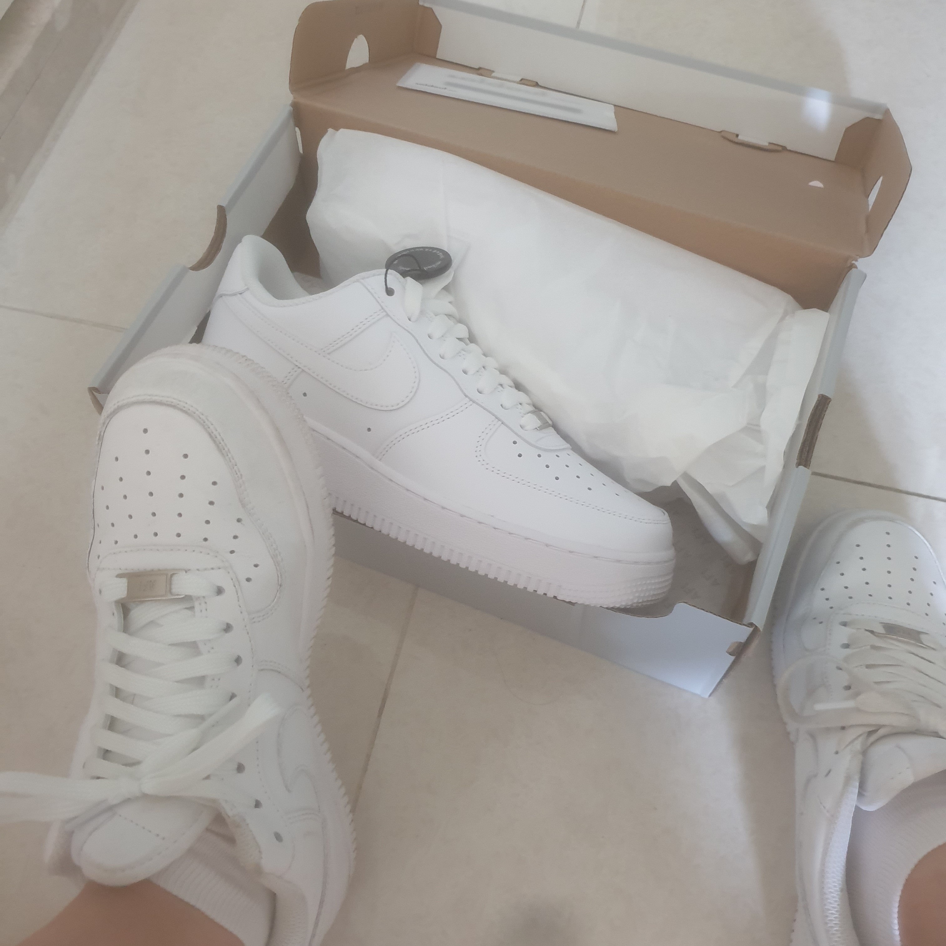 Nike Air Force 1 '07 Low White 착용 스타일