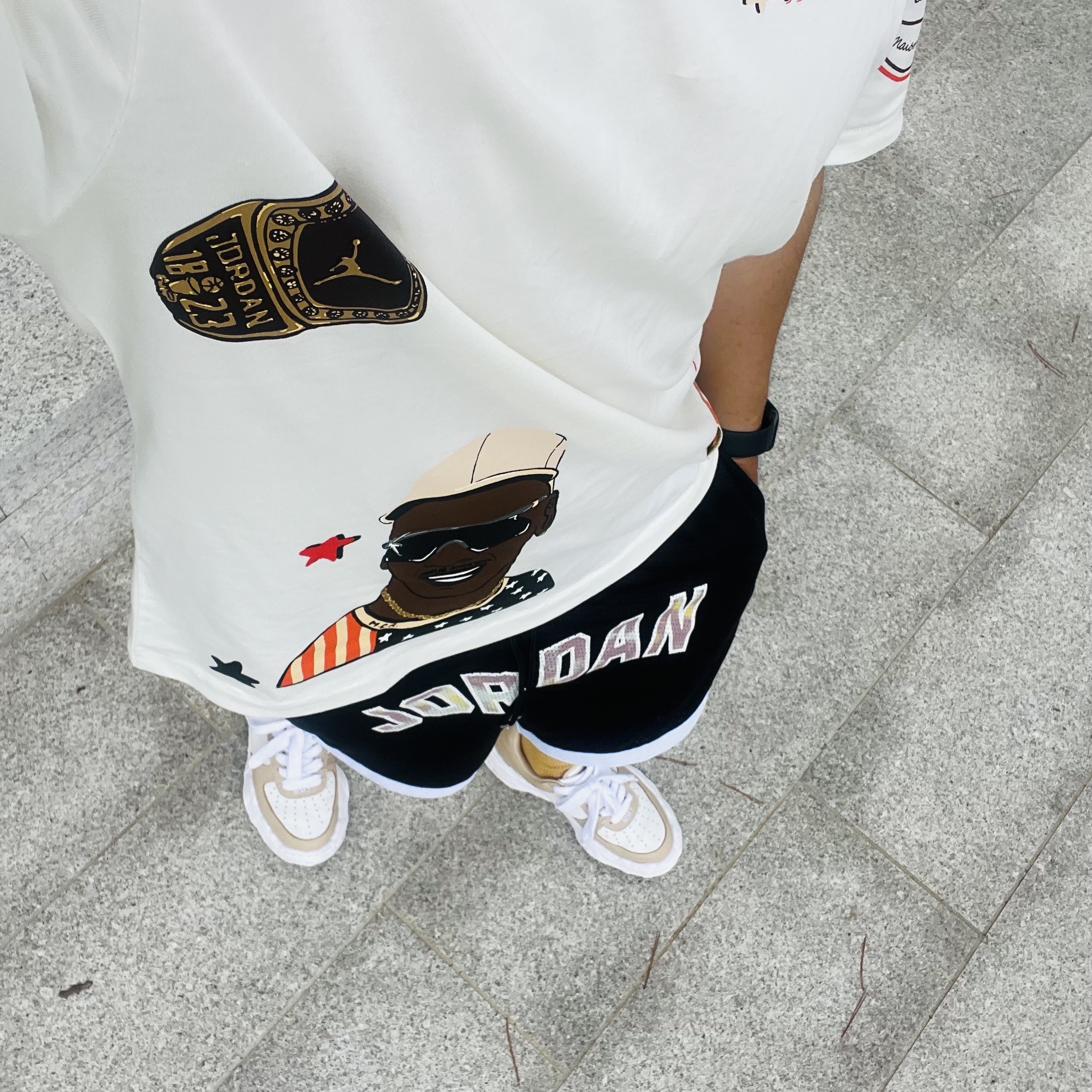 Maison Mihara Yasuhiro Wayne OG Sole Leather Low-top Sneakers Beige White 착용 스타일 - 5