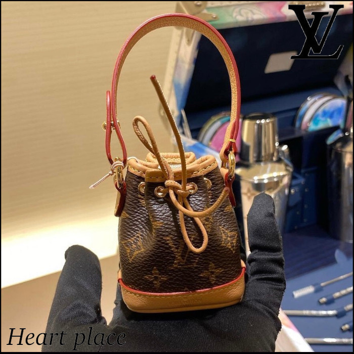 Louis Vuitton Micro Noe Bag Charm Monogram 착용 스타일 - 2