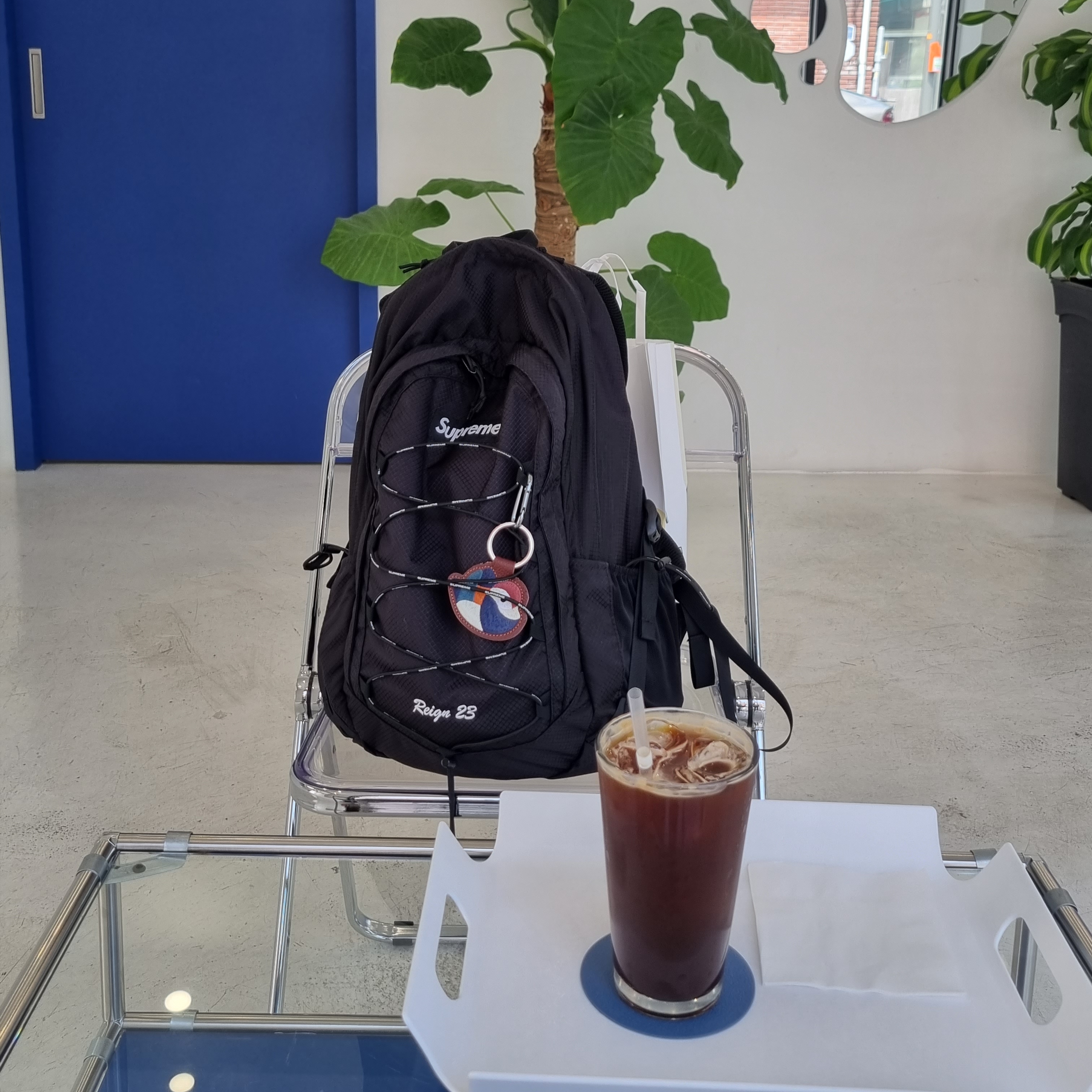 Supreme Backpack Black - 22SS, Nike x Kasina Air Max 1 SP Won-Ang Orange 착용 스타일 - 1