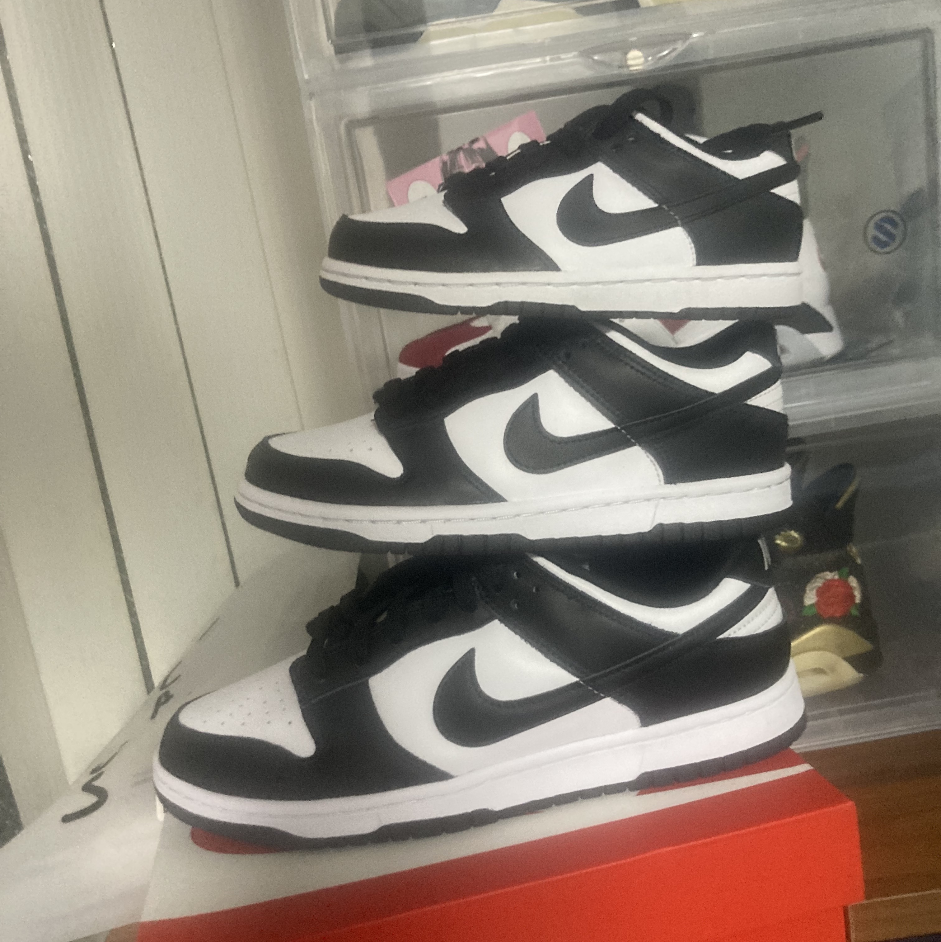 Nike Dunk Low Retro Black, (W) Nike Dunk Low Black 착용 스타일 - 2