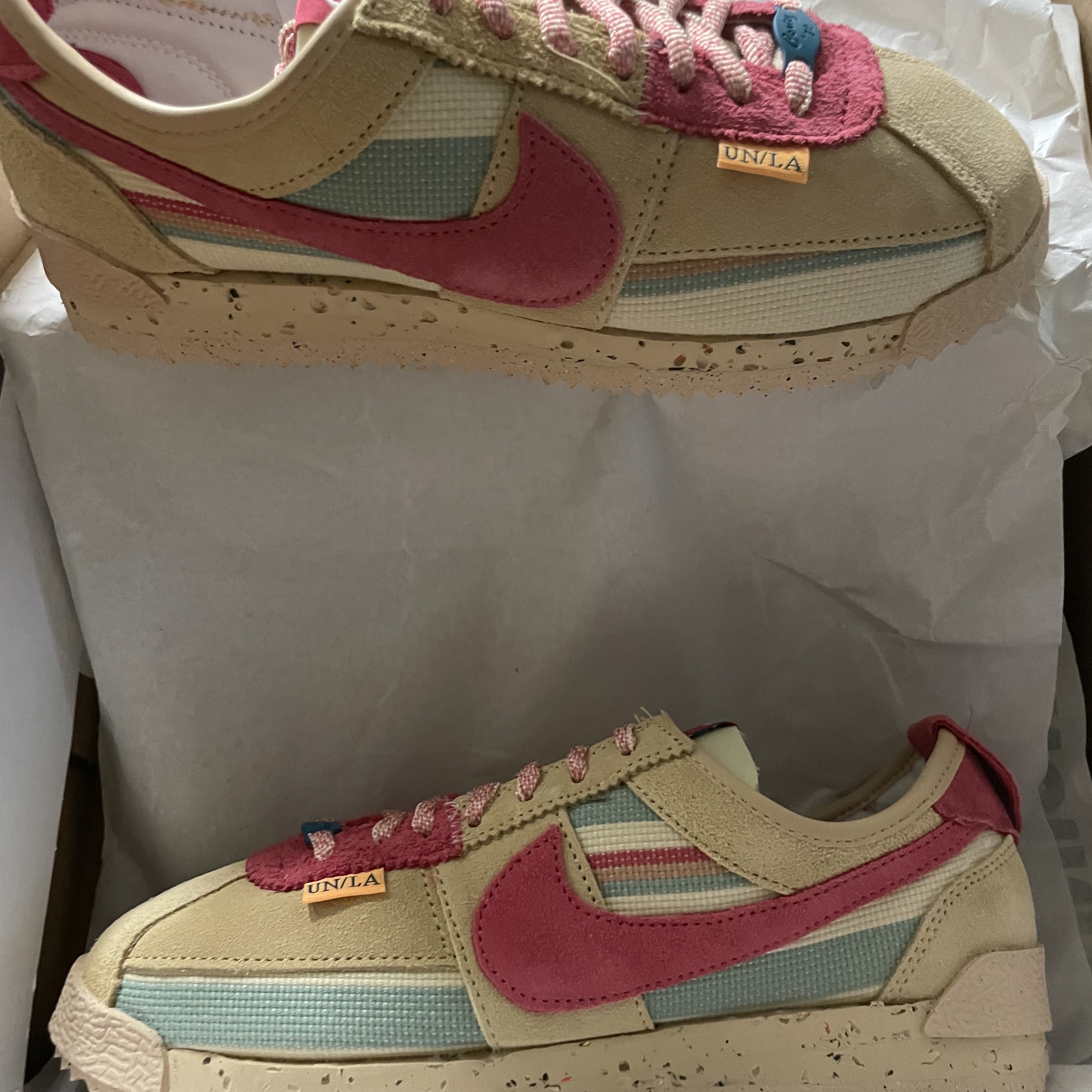 Nike x Union Cortez SP Sesame 착용 스타일 - 4