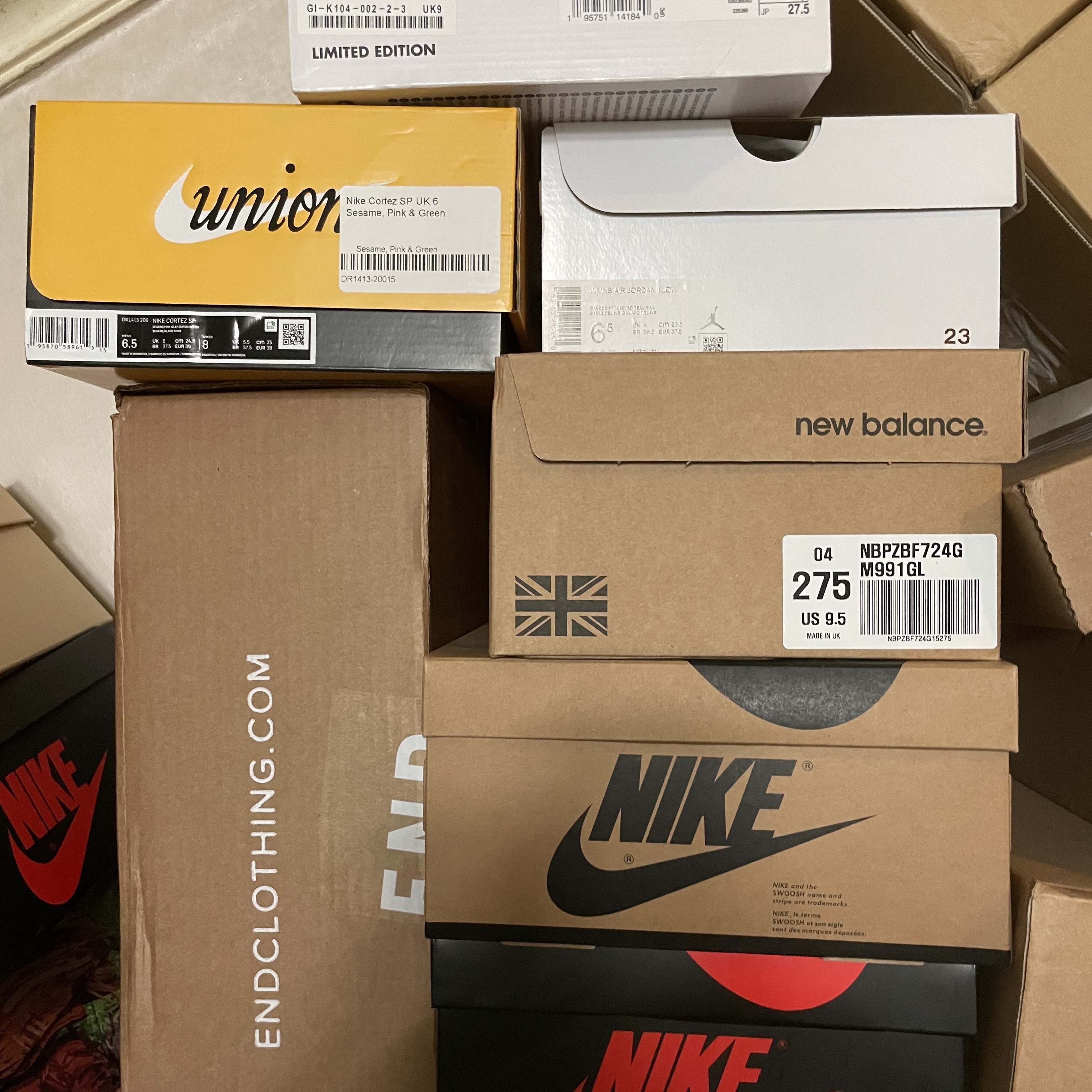 Nike x Union Cortez SP Sesame 착용 스타일 - 5