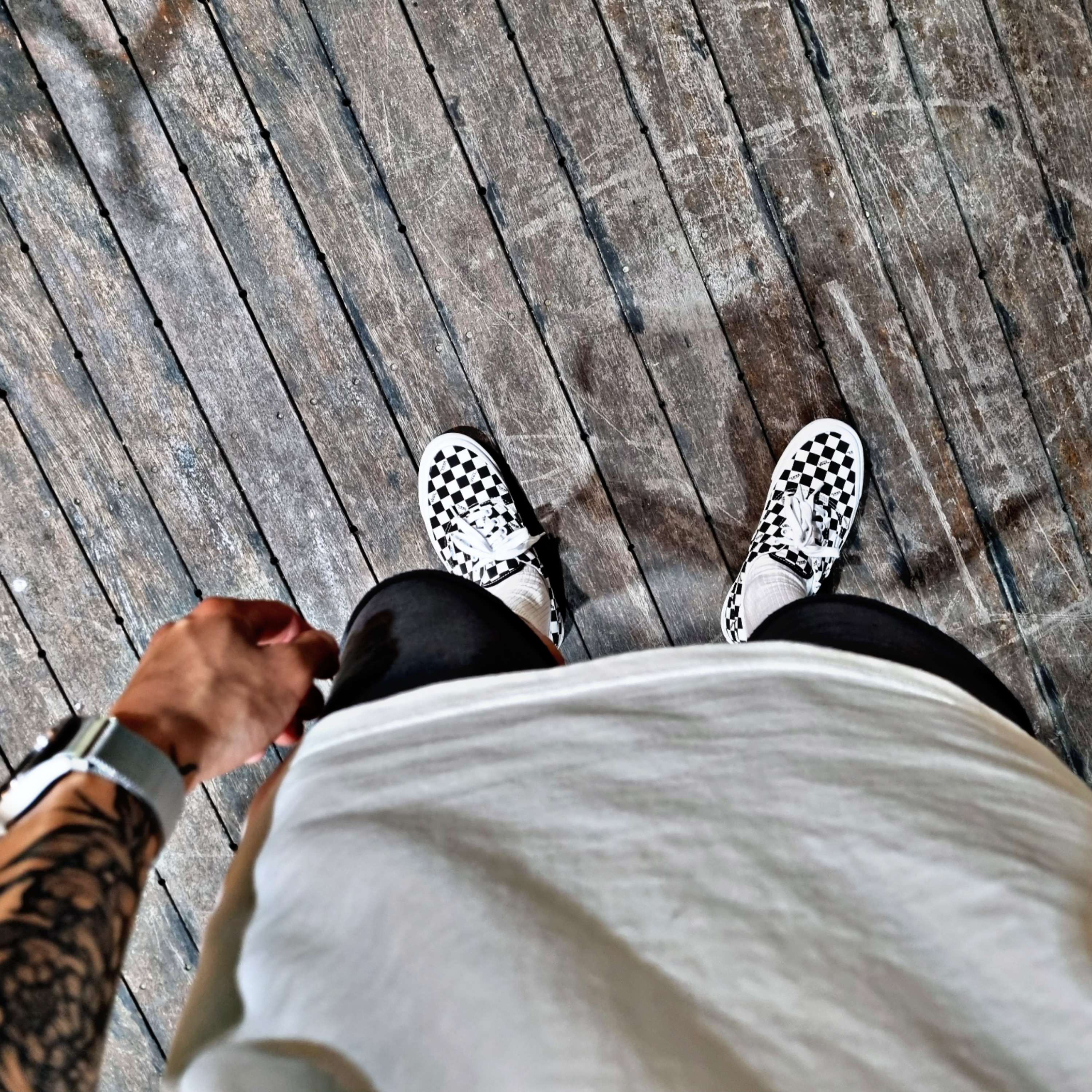 Vans Vault OG Era LX Checkerboard 착용 스타일
