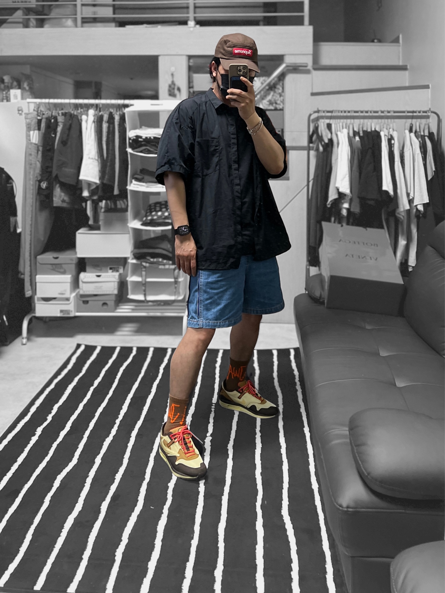 Jordan x Maison Chateau Rouge Woven Pants Cinnamon - Asia, Jordan 1 Retro High OG A Star Is Born 착용 스타일 - 2