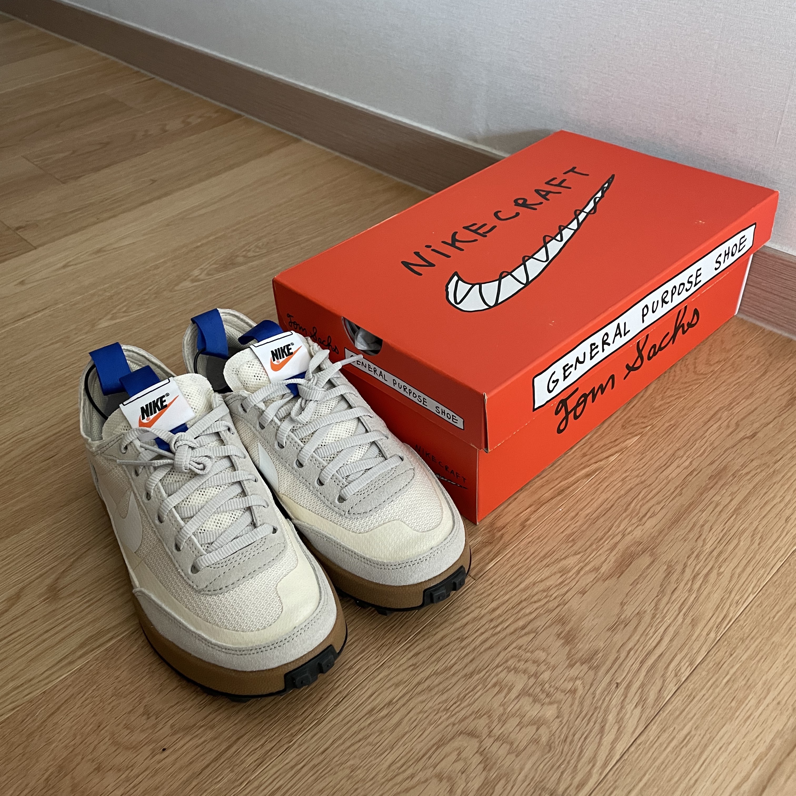 Nike x Tom Sachs General Purpose Shoe Light Cream 착용 스타일
