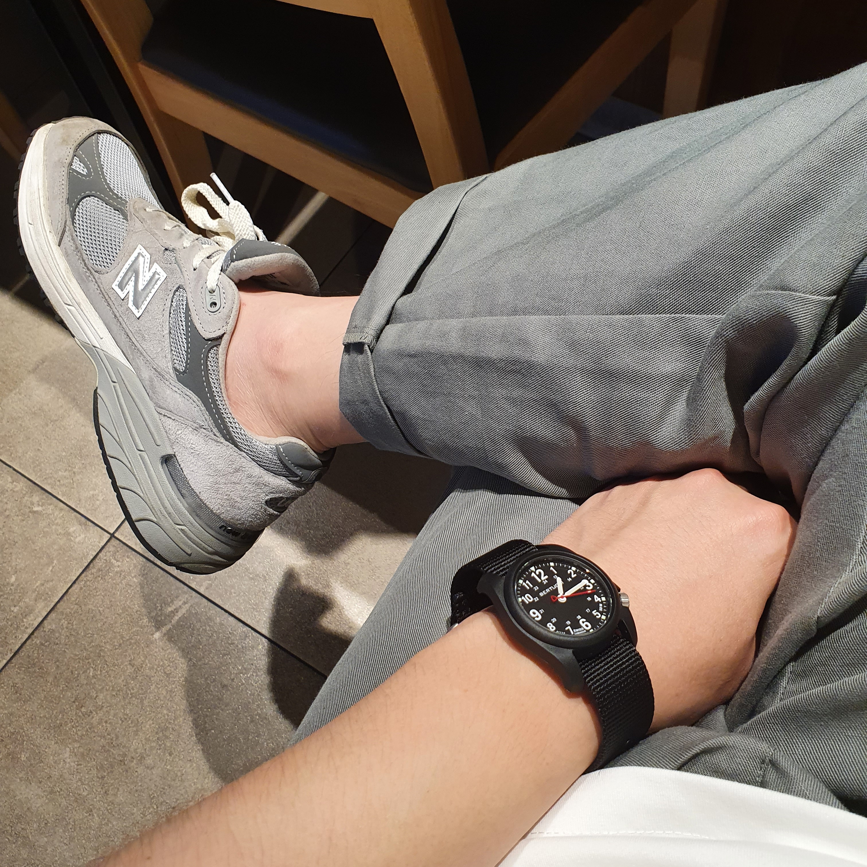 New Balance 993 Made in USA Grey - D Standard 착용 스타일