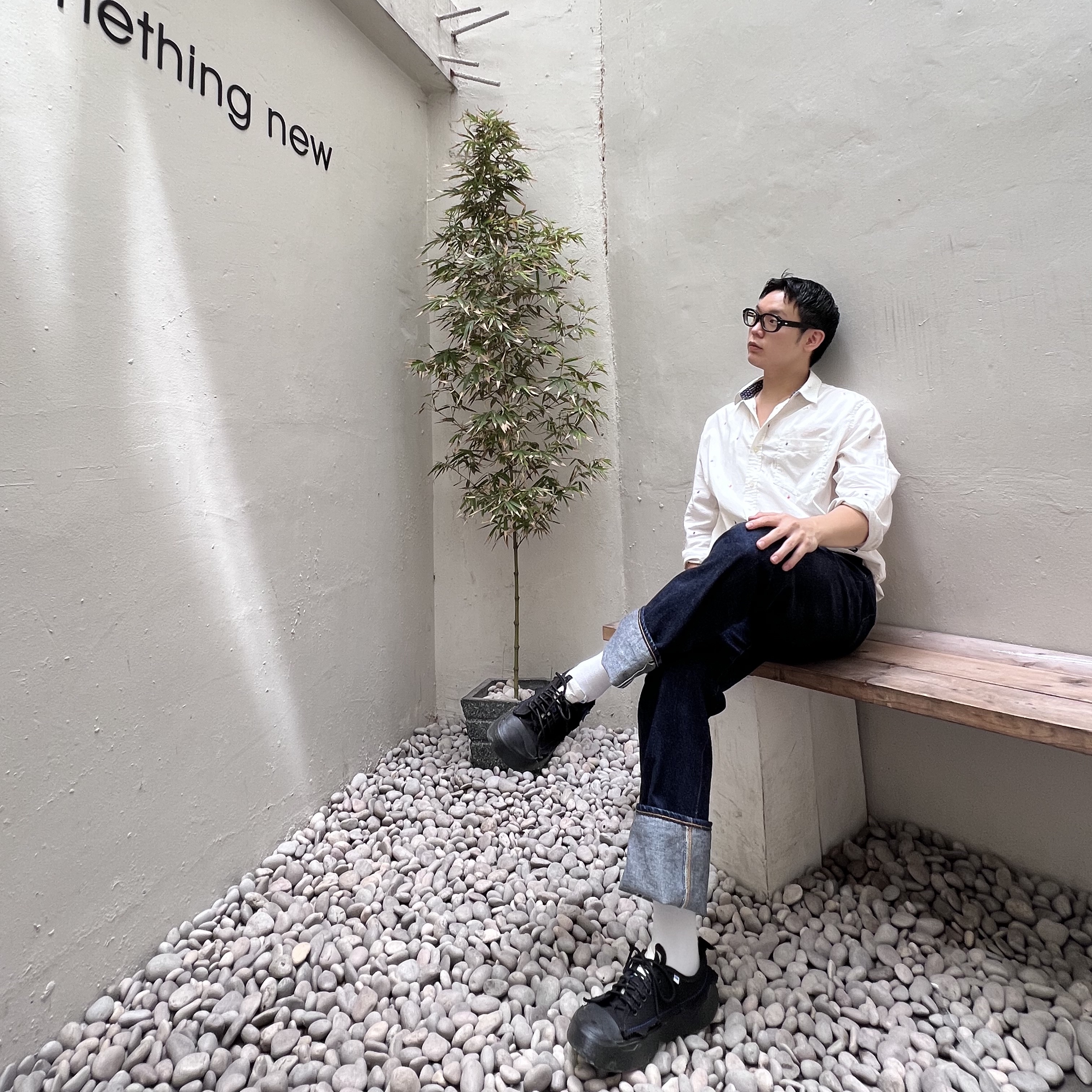 Camper x Ader Error Proto-111-S Cinder Basic Sneakers Black 착용 스타일 - 1