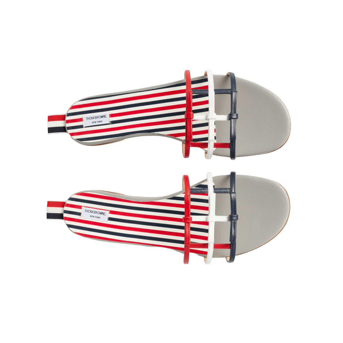 (W) 톰브라운 비텔로 카프 레더 3보우 슬라이드 샌들 멀티컬러((W) Thom Browne Vitello Calf Leather 3-Bow Slide Sandal Multicolor) - 2