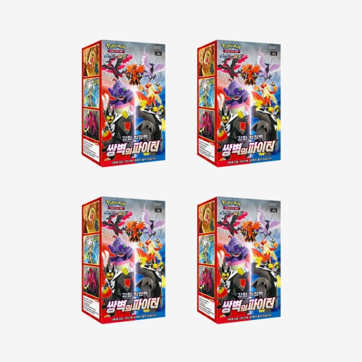 포켓몬 카드 게임 소드&실드 확장팩 쌍벽의 파이터 4박스 (총 120팩)