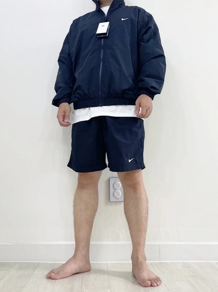 Nike NRG Solo Swoosh Woven Track Jacket Black - Asia, Nike NRG Solo Swoosh Woven Track Jacket Black - US/EU 착용 스타일 - 2