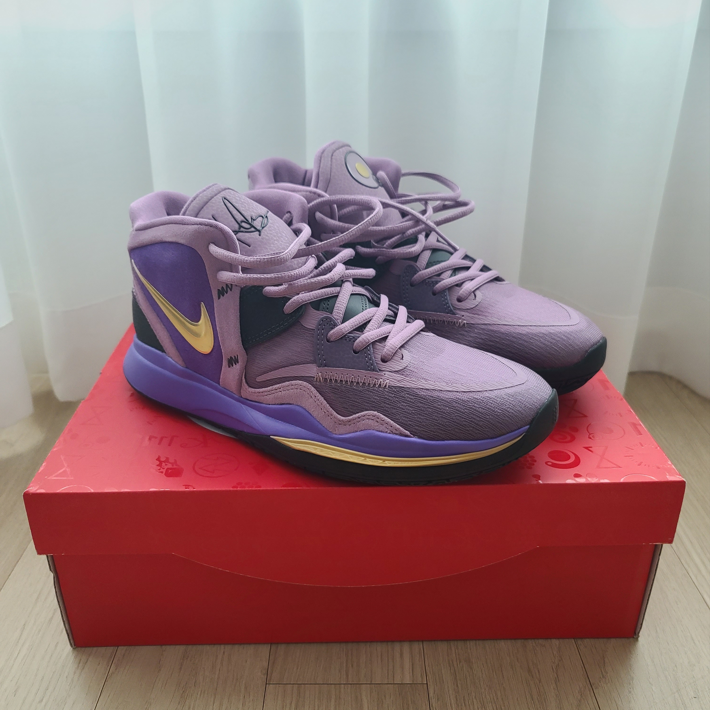Nike Kyrie Infinity EP Amethyst Wave 착용 스타일