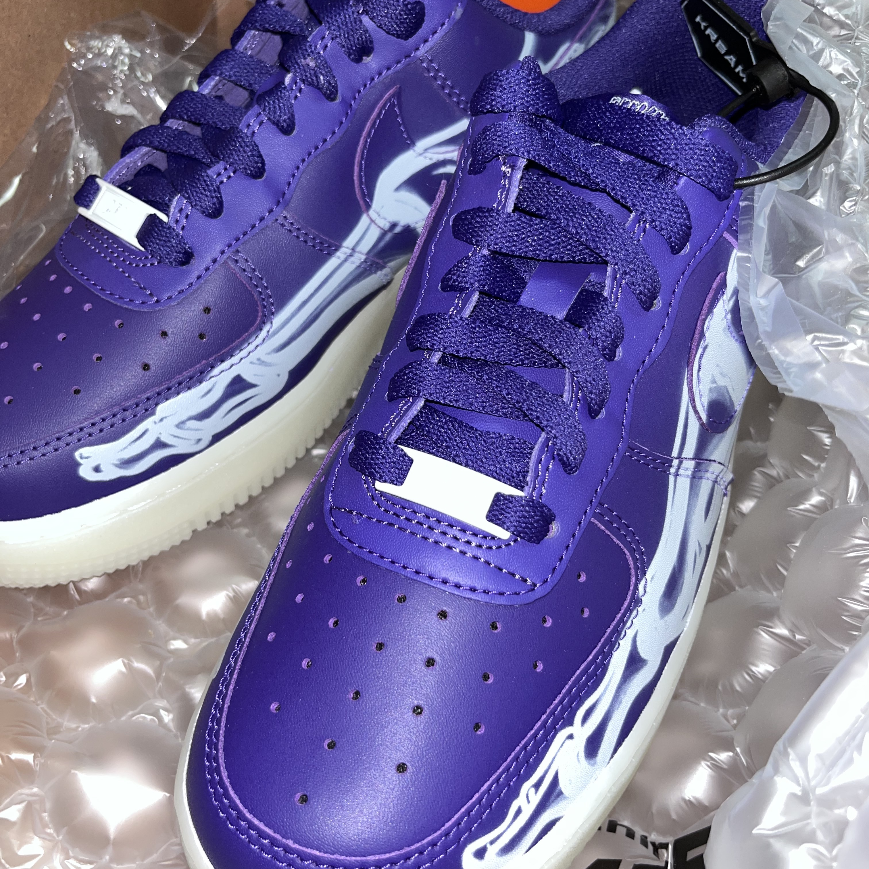 Nike Air Force 1 Low '07 Purple Skeleton 착용 스타일
