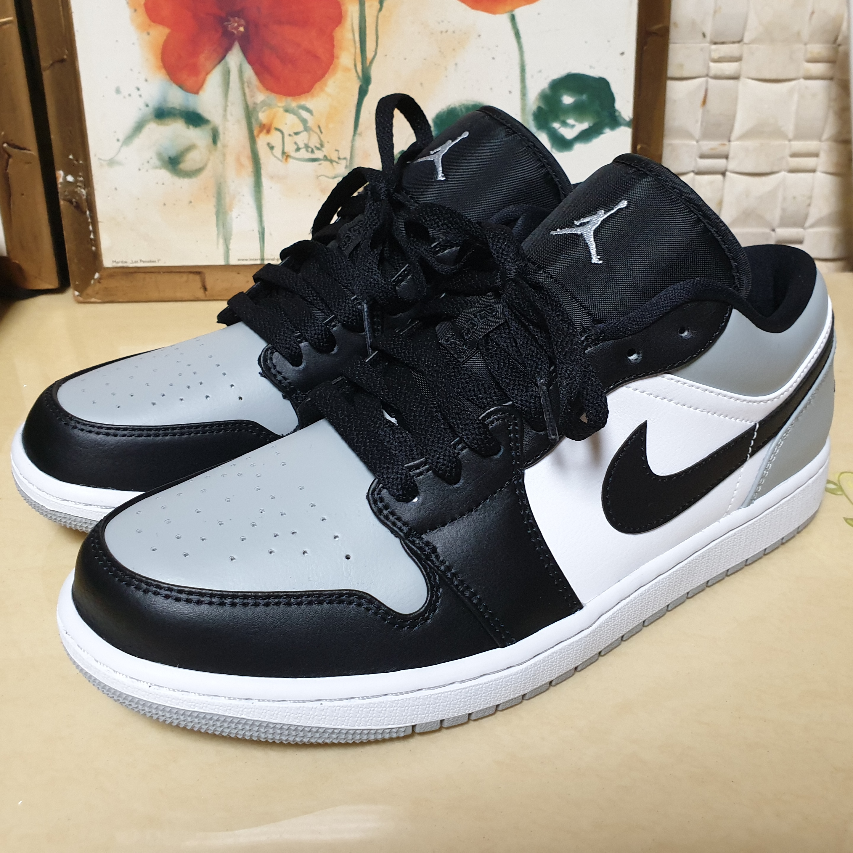 Jordan 1 Low Light Smoke Grey Black 착용 스타일 - 1