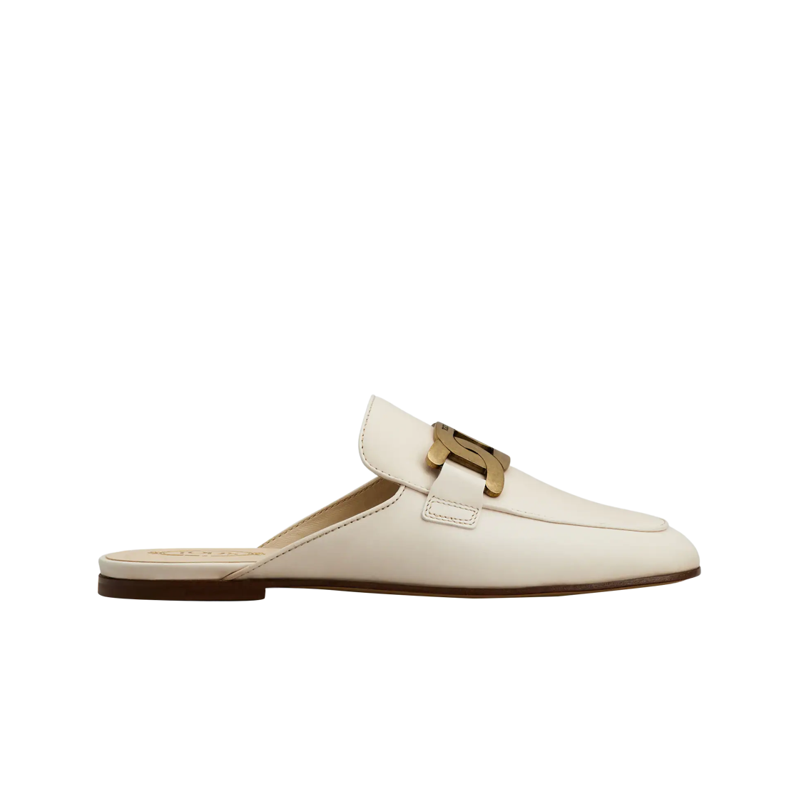 (W) 토즈 레더 뮬 화이트((W) Tod's Leather Mule White)