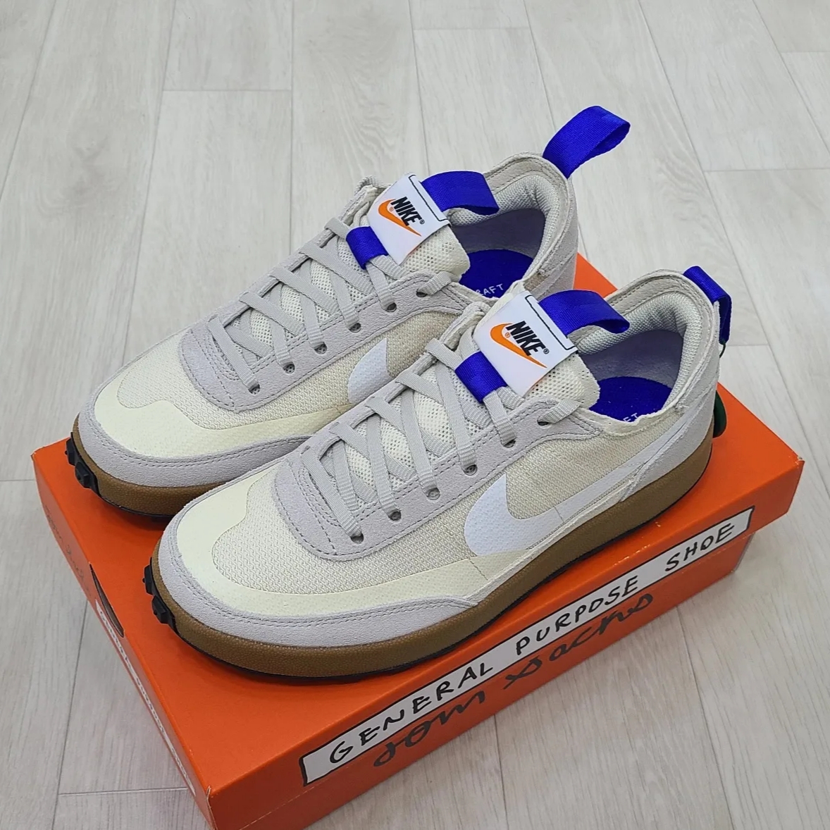 Nike x Tom Sachs General Purpose Shoe Light Cream 착용 스타일 - 2