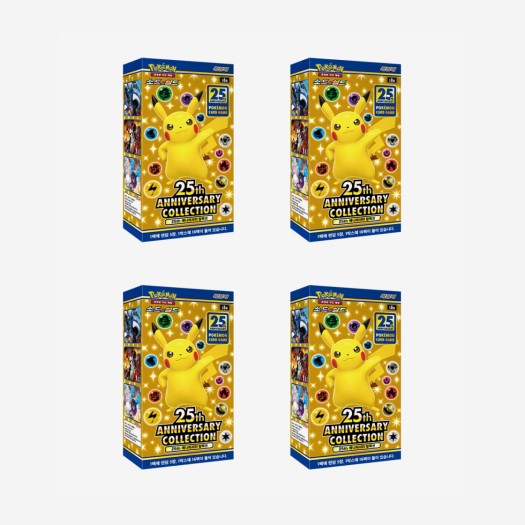 포켓몬 카드 게임 소드&실드 확장팩 25주년 기념 컬렉션 4박스 (총 64팩)
