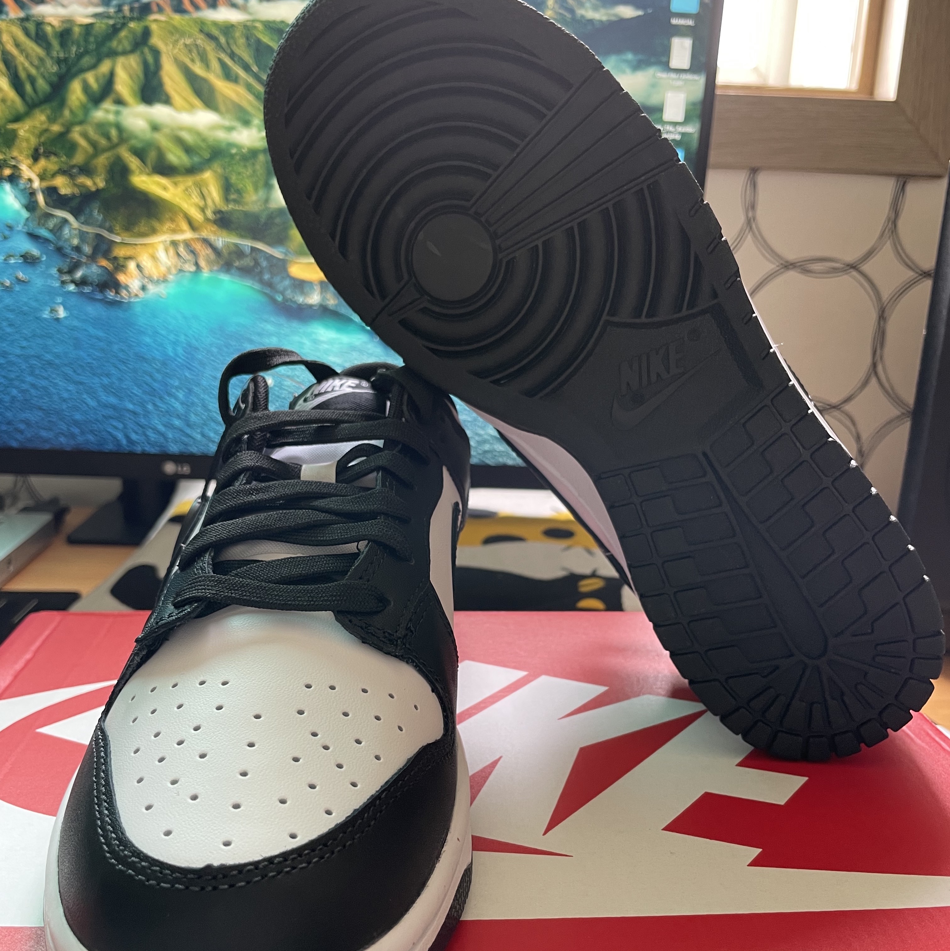 Nike Dunk Low Retro Black 착용 스타일 - 5