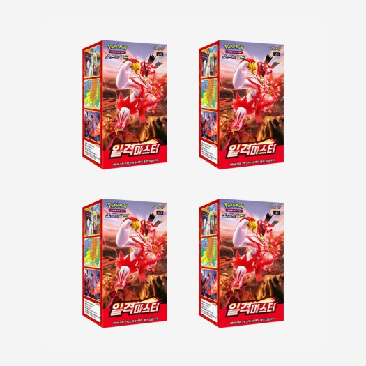 포켓몬 카드 게임 소드&실드 확장팩 일격마스터 4박스 (총 120팩)