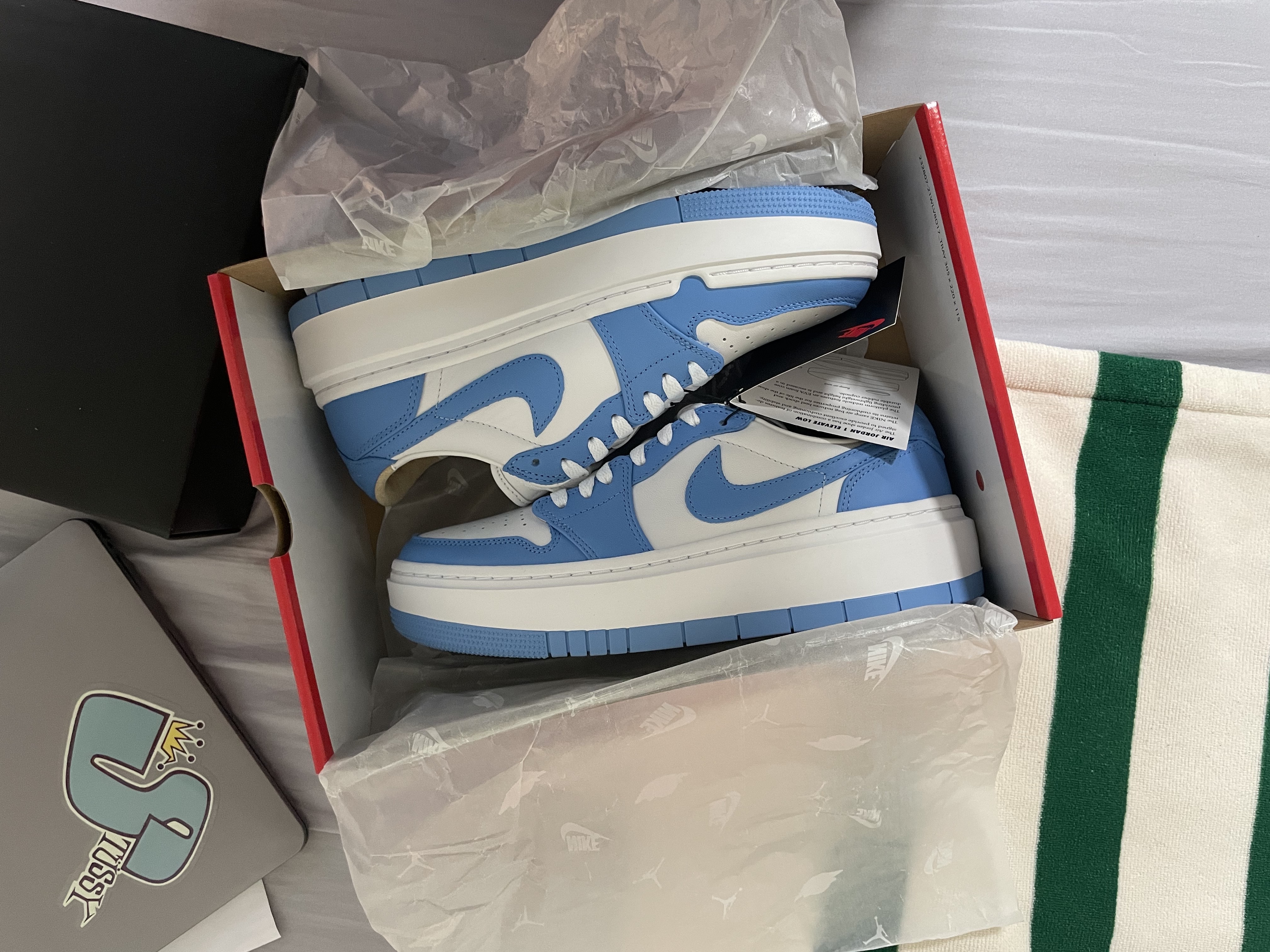 (W) Jordan 1 Elevate Low SE University Blue 착용 스타일