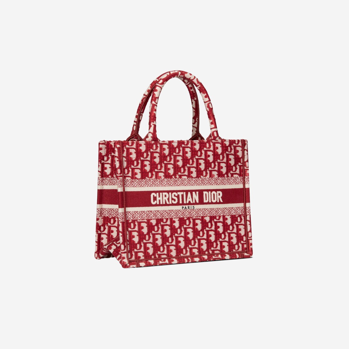 Dior Small Book Tote Burgundy Dior Oblique Embroidery 상세 이미지 2