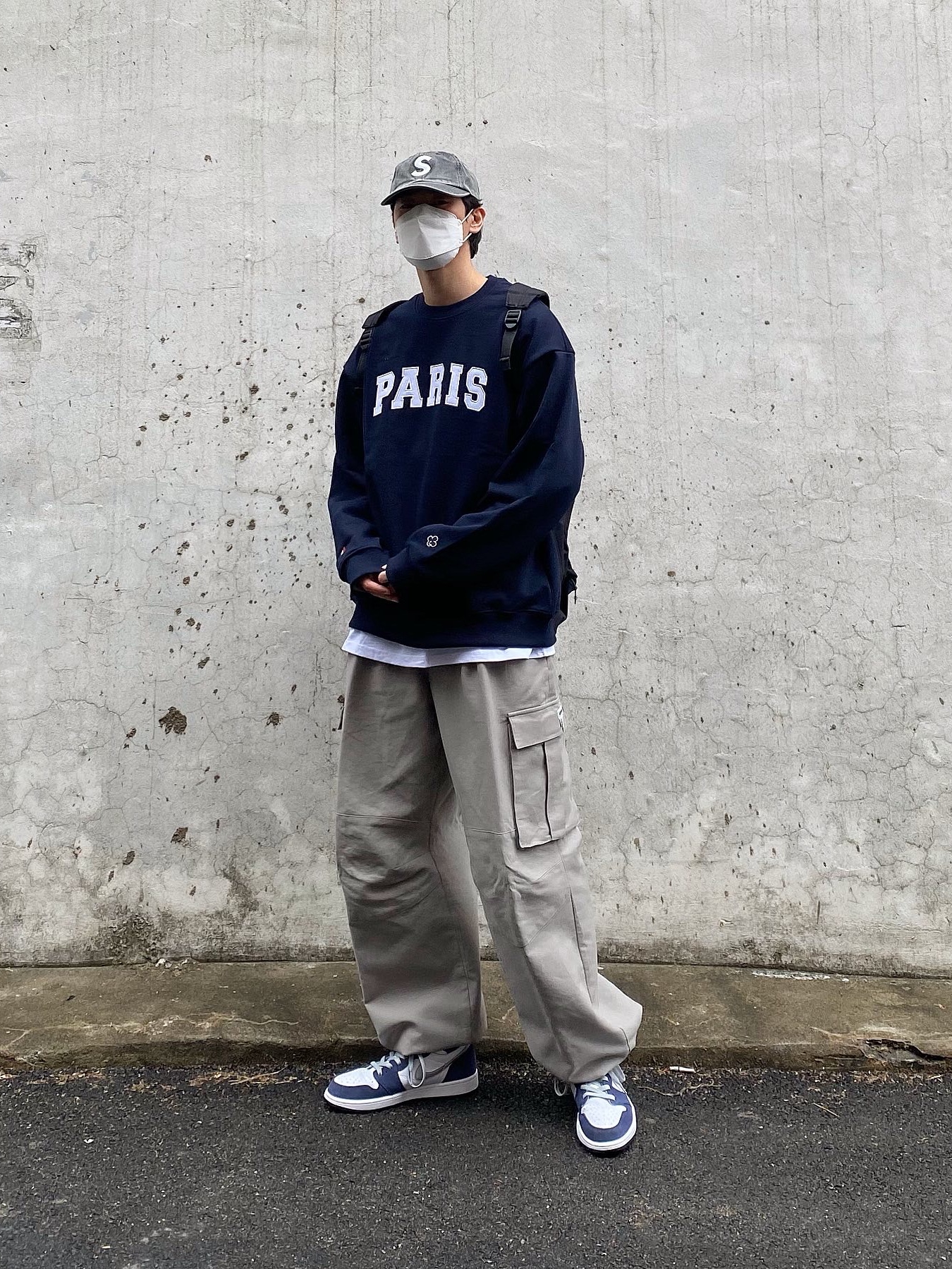 Supreme Pigment Print S Logo 6-Panel Black - 20SS, Jordan 1 Retro High OG CO.JP Midnight Navy 착용 스타일 - 1