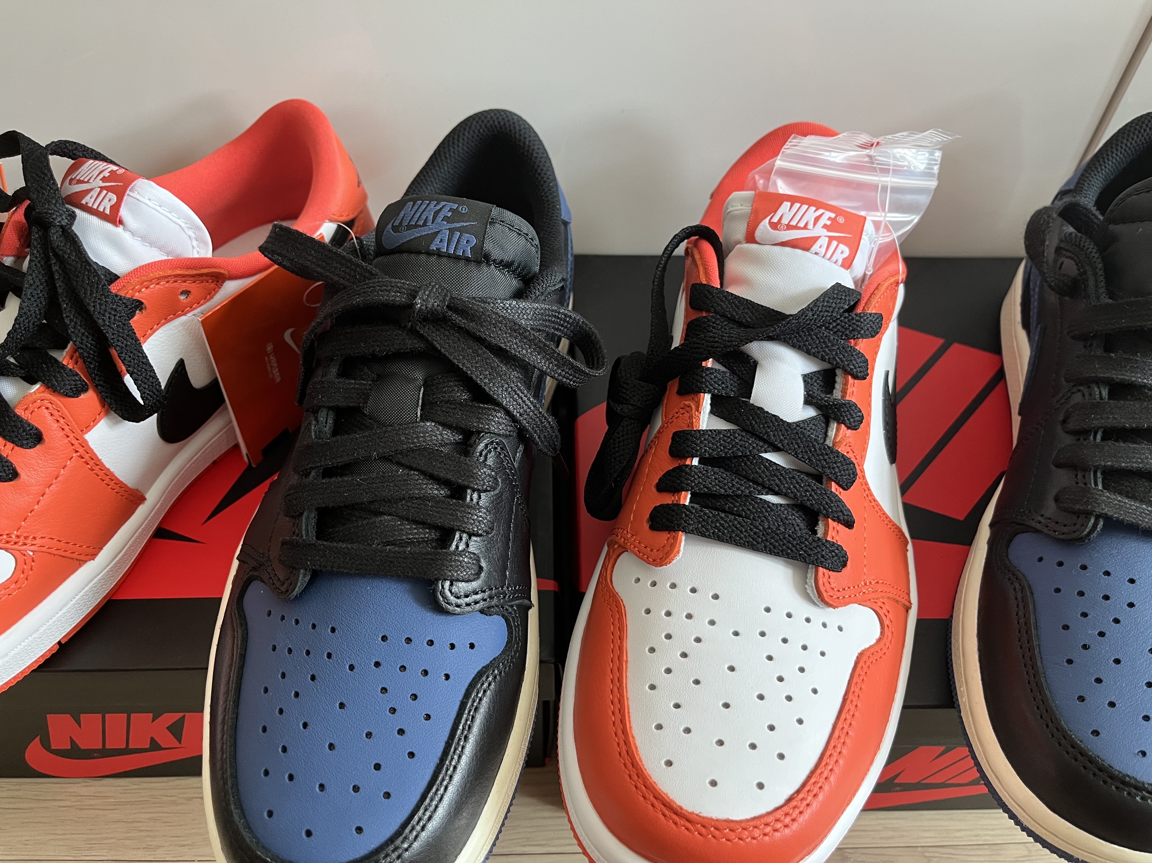 Jordan 1 Low OG Starfish, Jordan 1 Retro Low OG Mystic Navy 착용 스타일 - 3