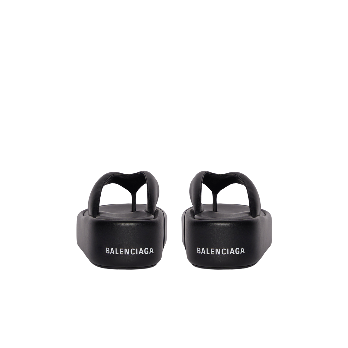 (W) 발렌시아가 라이즈 통 샌들 블랙((W) Balenciaga Rise Thong Sandal Black) - 3