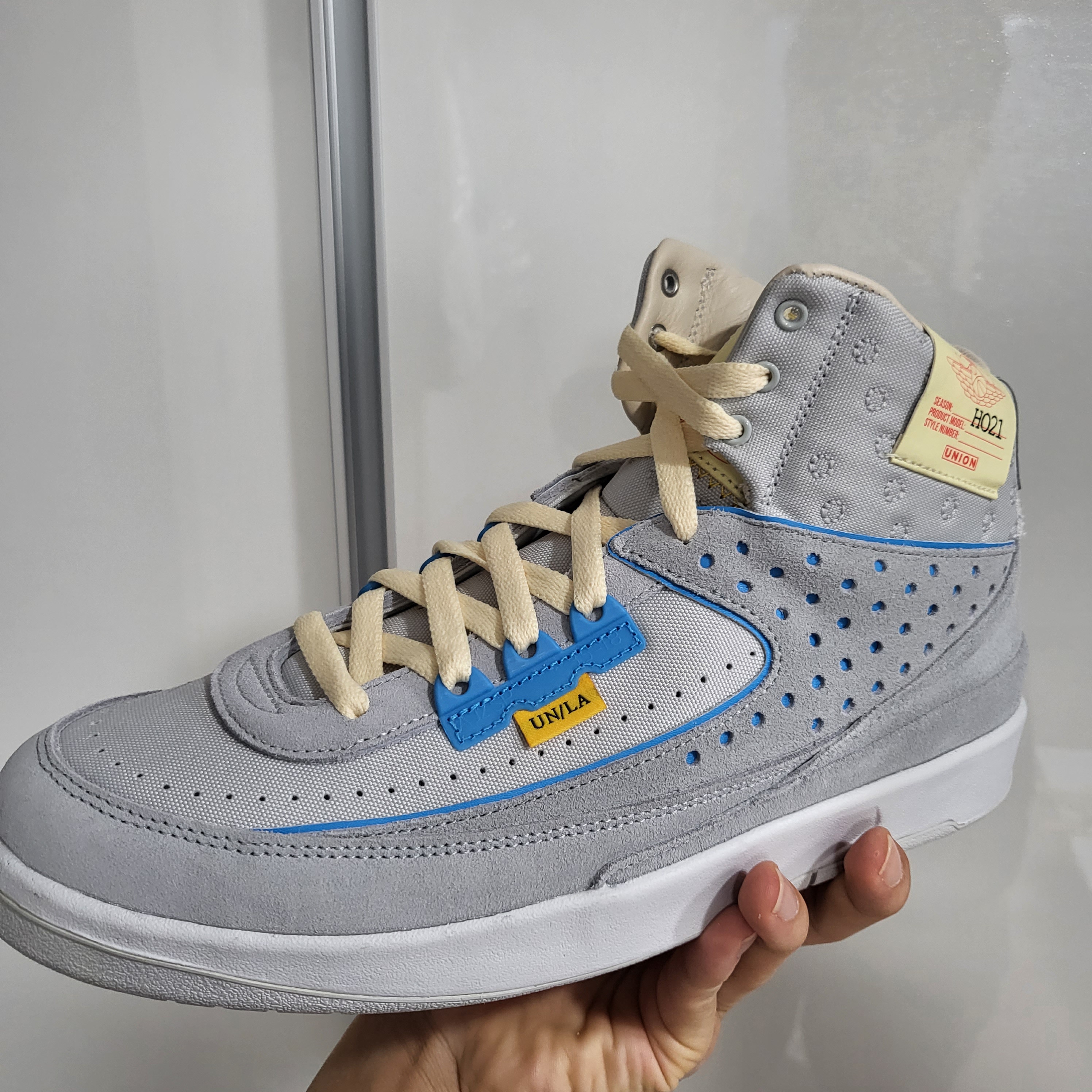 Jordan 2 x Union Retro SP Grey Fog 착용 스타일