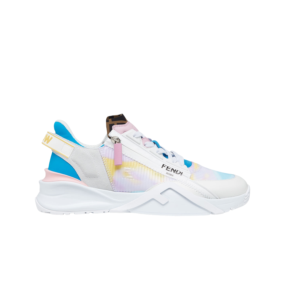 Fendi Flow Mesh Running Sneakers White