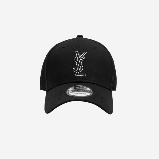 Saint Laurent x New Era YSL Monogram cap Black
